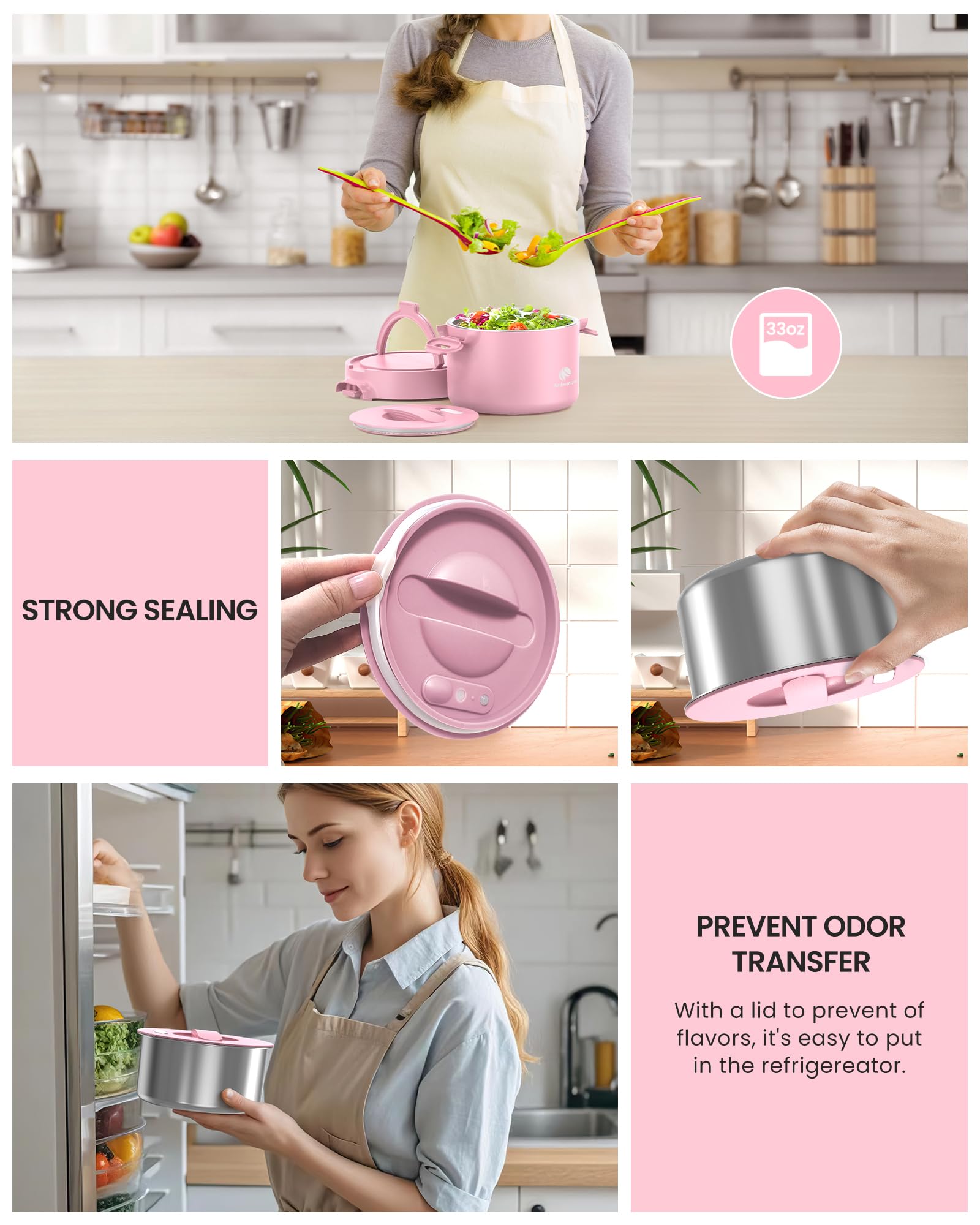 Portable Electric Lunch Box,Food Warmer Cooker,12/24/110V Heated Lunch Box for Car/Truck/Office- Ideal for Men & Women Gifts,100