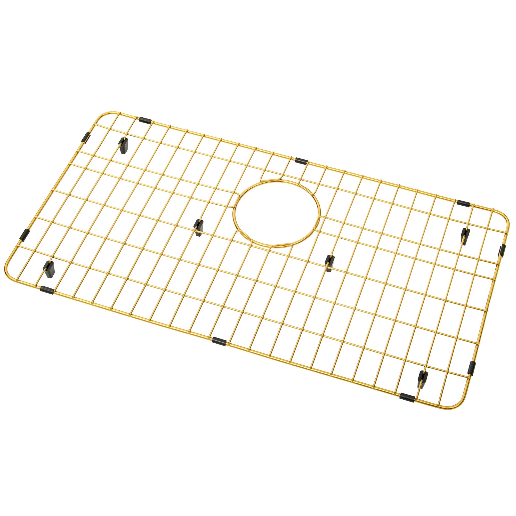 MONSINTA Kitchen Sink Grid and Sink Protectors, Stainless Steel Sink Grids for Bottom of Kitchen Sink, 26 x 14 with Rear Drain f