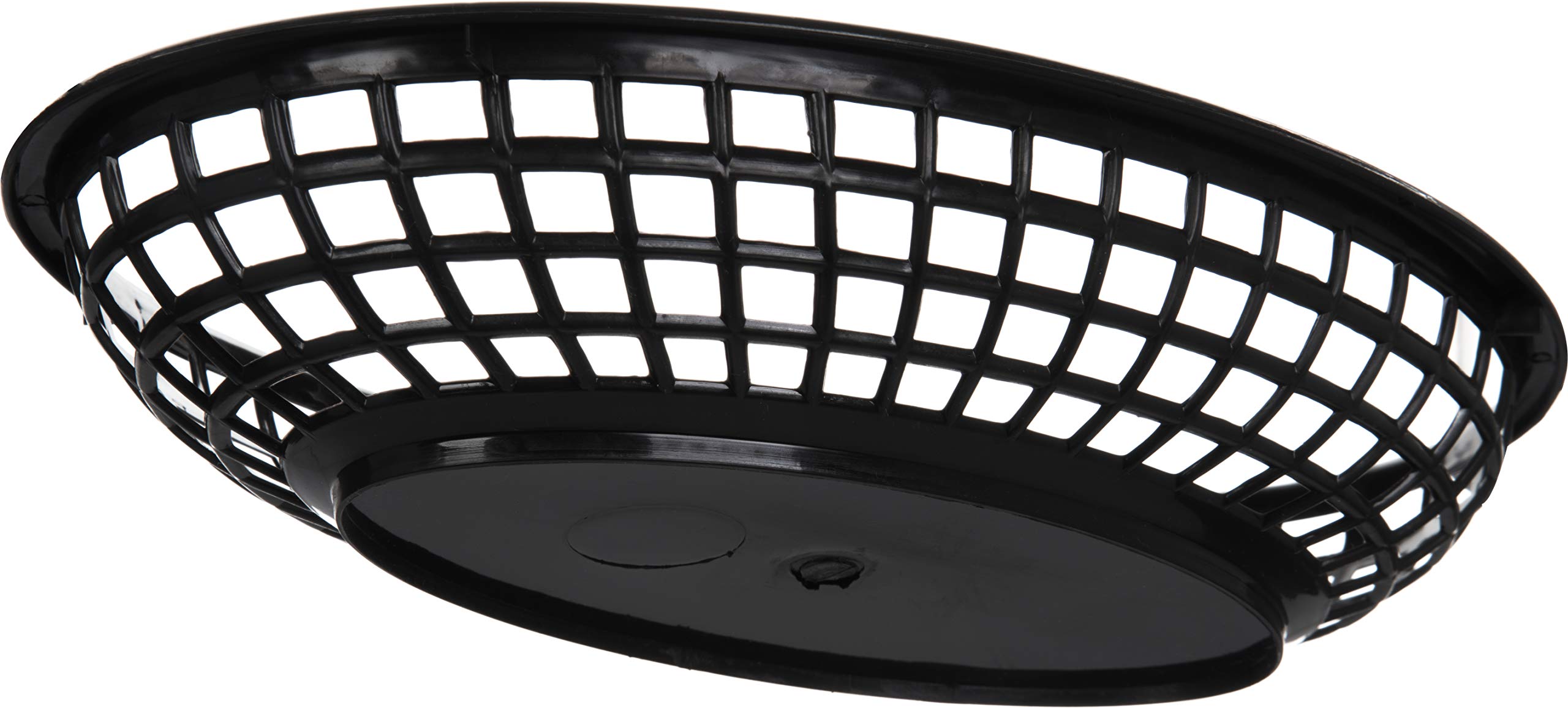 Cfs 033303 Restaurant Quality Oval Basket Display, Polyethylene, 9-1/4'' X 6'', Black
