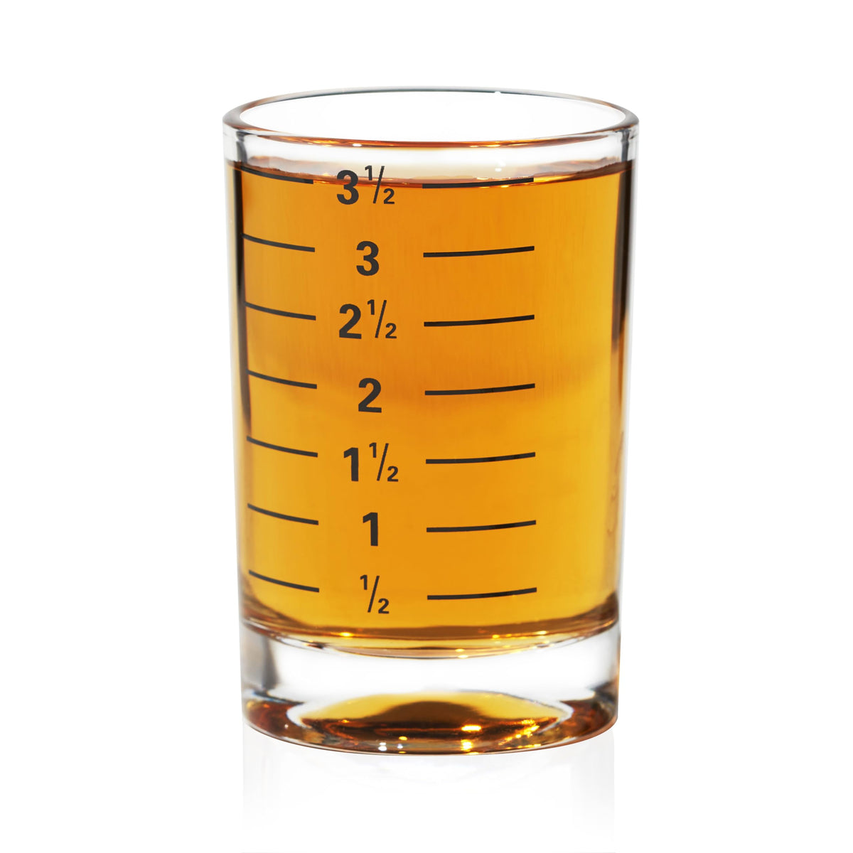 True Slam Tall Glass Shot Glasses, Prinked Half Oz. Measurements For Cocktails, Bar Accessory Cups, Party Shot Cups, 4Oz