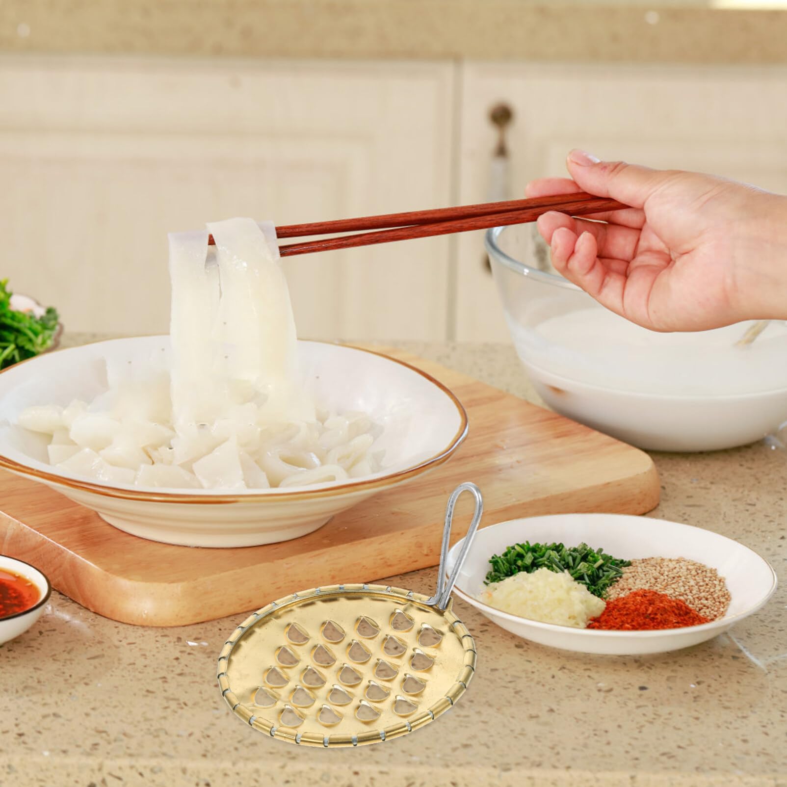 Stainless Noodle Scraper Bean Jelly Scrapers Home Jelly Scraping Tool Kitchen Gadget For Home Kitchen