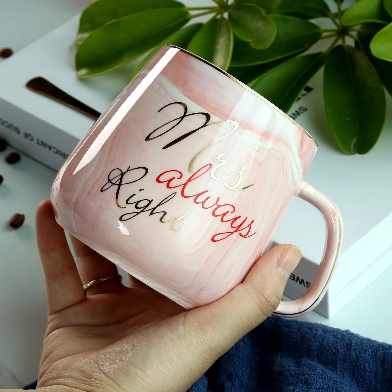 Mr Right Mrs Always Right Couple Coffee Mugs- Wedding Gifts Bridal Shower Anniversary Engagement Gifts For Couple - Bride And Gr