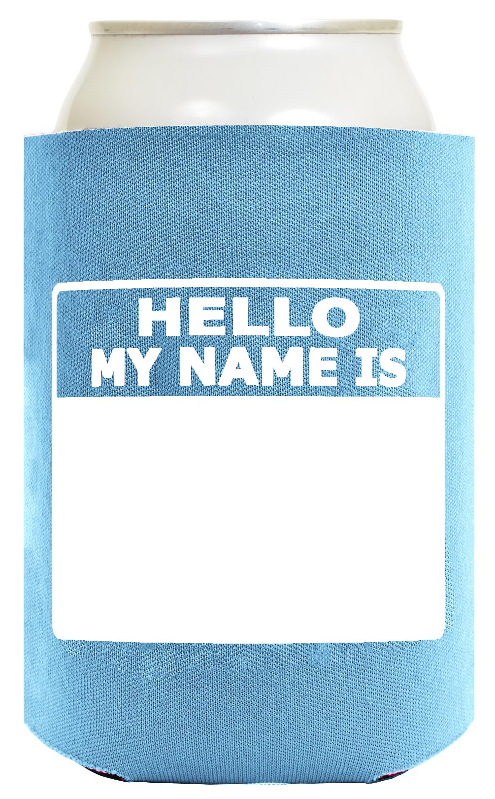 Funny Can Coozie Hello My Name Is Name Badge Set 12-Pack Can Coolers Coolies With Marker