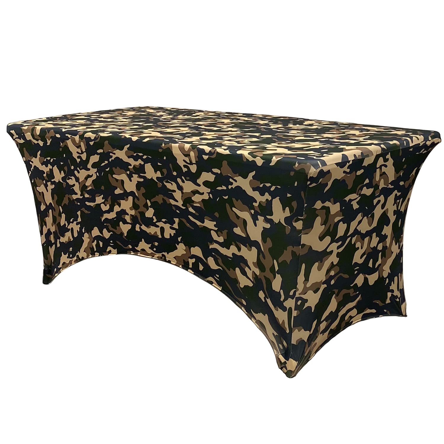 YOUR CHAIR COVERS  6 ft Rectangular Fitted Spandex Tablecloths, Stretch Elastic Table Cover for Patio, Party, Birthday, Vendor,
