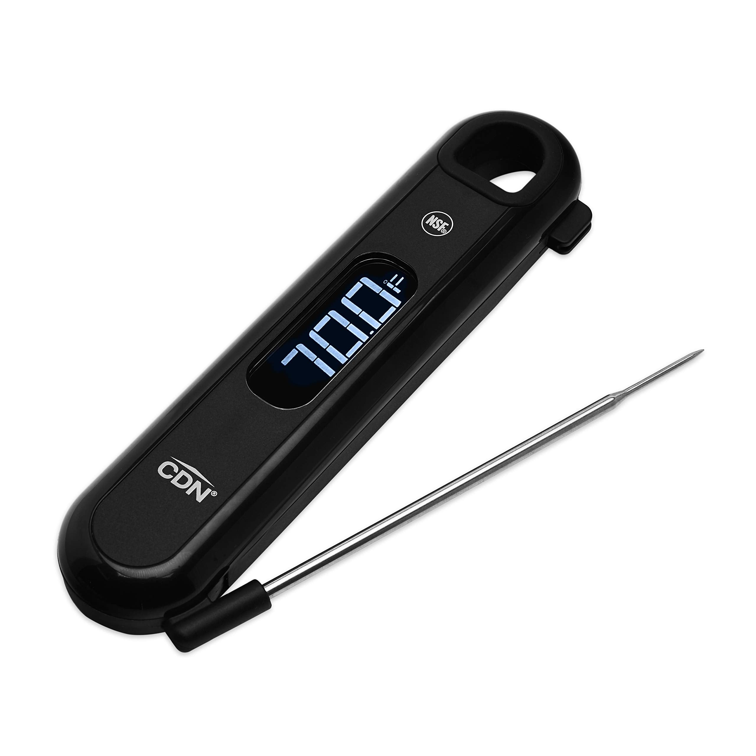 Cdn Dtf572 Proaccurate Digital Thermometer - Folding Thermocouple Thermometer - Backlit Easy To Read Display - Stainless Steel T