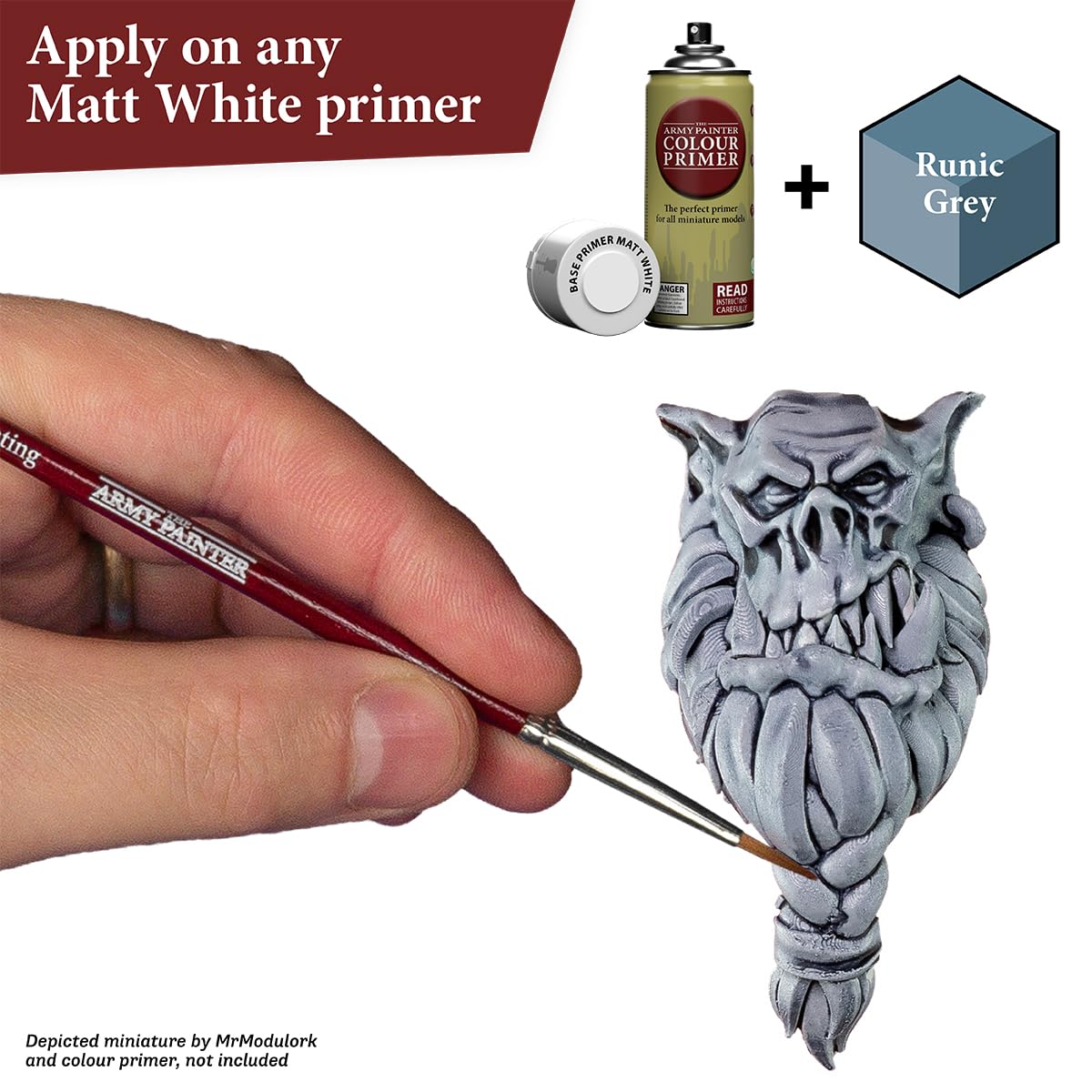 The Army Painter Runic Grey Speedpaint - Acrylic Non-Toxic Heavily Pigmented Water Based Paint For Tabletop Roleplaying, Boardga