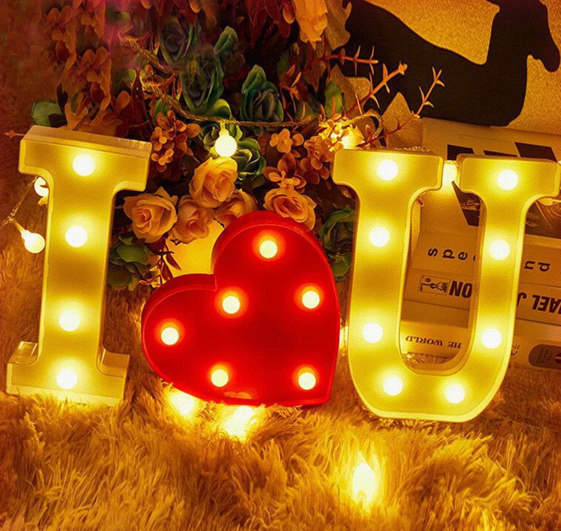 I Love You LED Light, Will You Marry Me Proposal Sign, Perfect for Photo Props, Wedding & Valentine s Day Decor