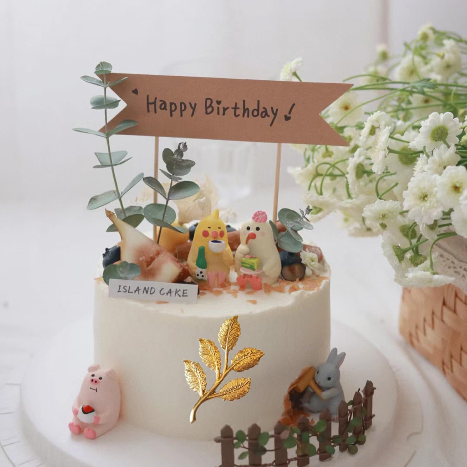 Minfeidms Tree Branch Silicone Mold Twig Branch Leaves Fondant Molds For Cake Decorating Cupcake Topper Chocolate Candy Gum Past