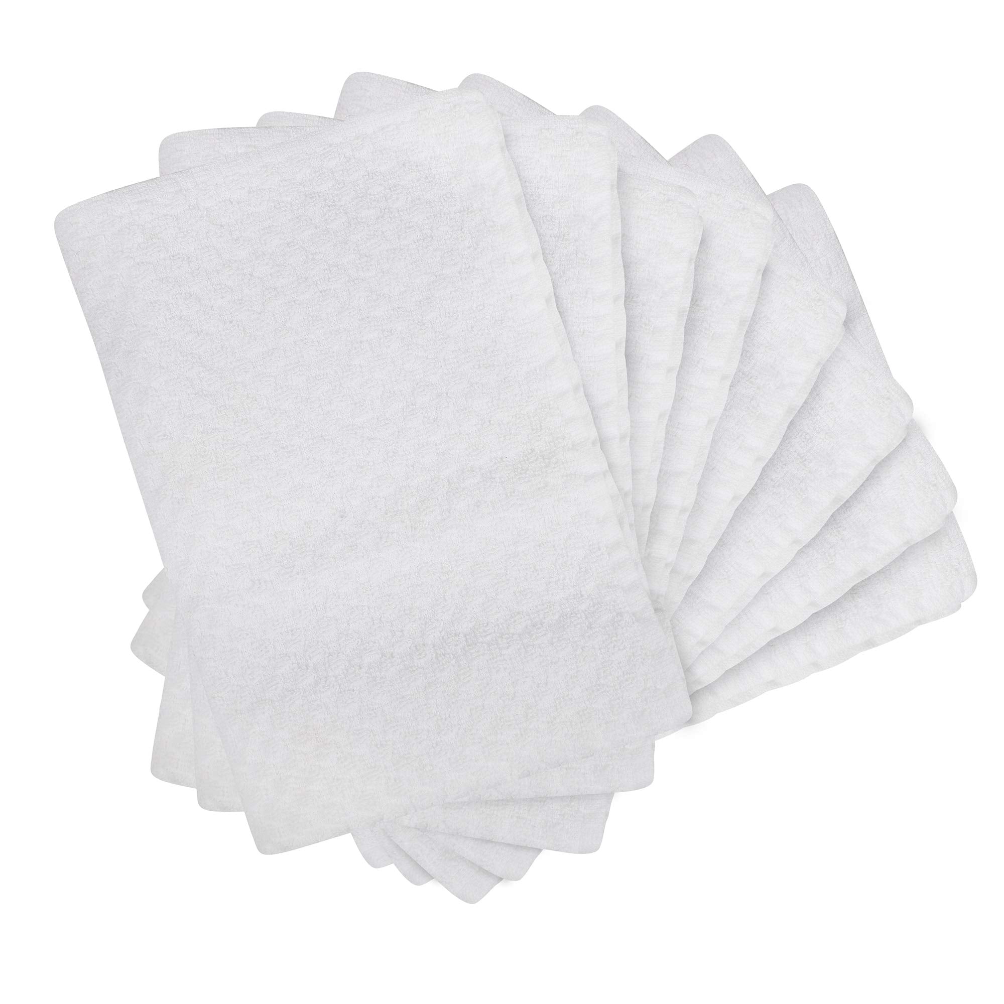 Dg Collections Kitchen Dish Towels, 100% Natural Cotton, Set Of 8 (15X25 Inches), Multi-Purpose Kitchen Terry Towels, Very Soft,