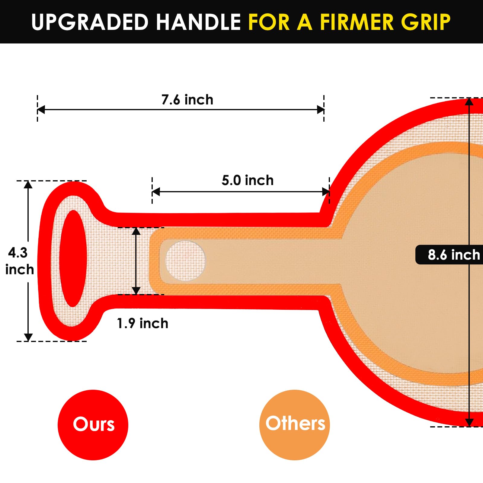 Upgraded Silicone Bread Sling Dutch Oven Liners Sourdough Baking Supplies Reusable Non-Stick Bread Mat Cast Iron Sheet Extra Lon