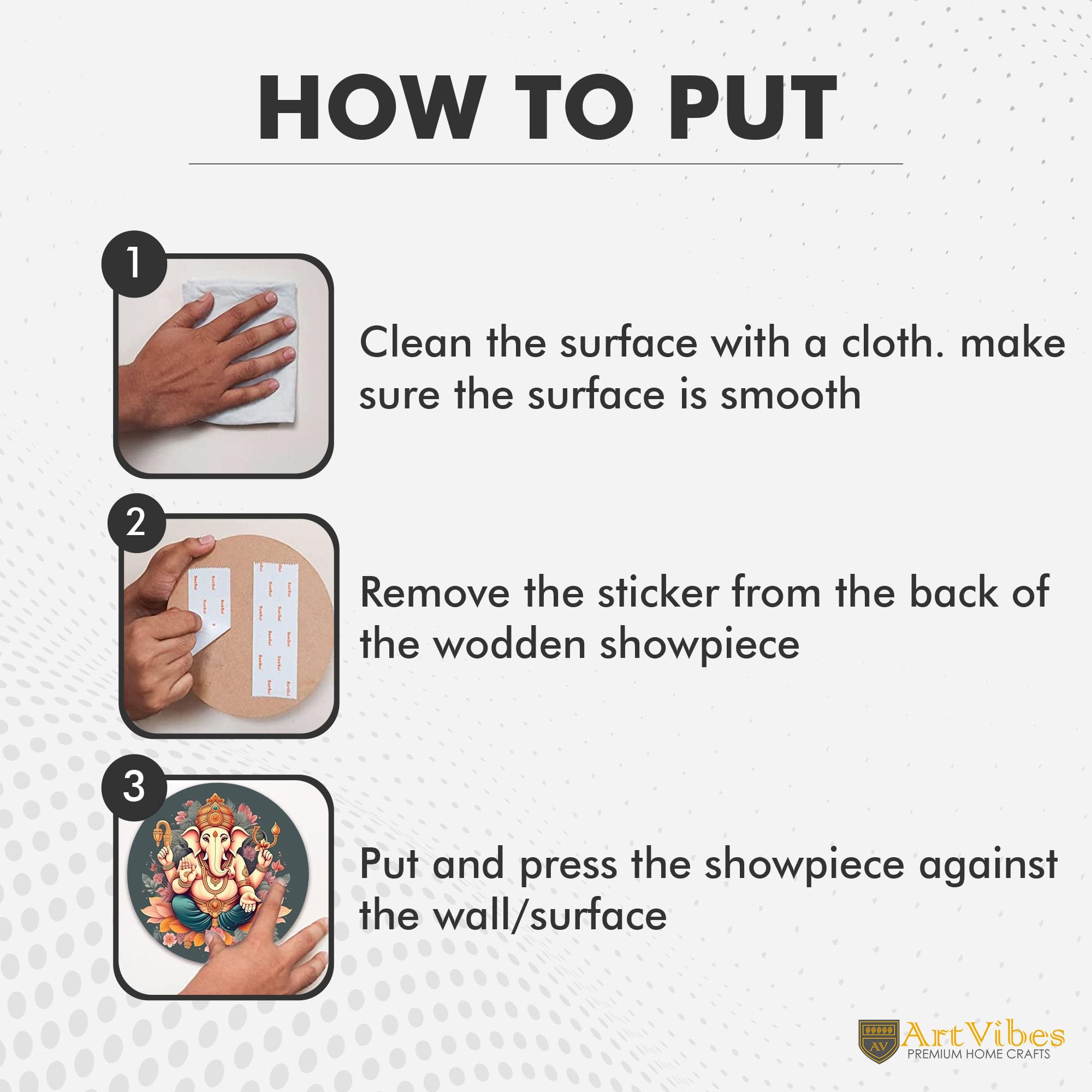 Artvibes Decorative Wooden Wall Hanging Decoration Item For Home | Office | Gift | Decor Art Livingroom, Bedroom | Stylish Moder