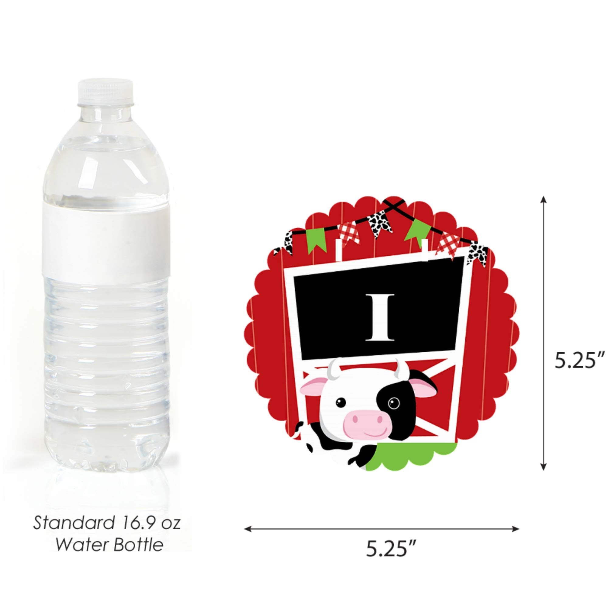 Big Dot Of Happiness - Farm Animals 1Rst Birthday Highchair Decor - I Am One - First Birthday High Chair Banner