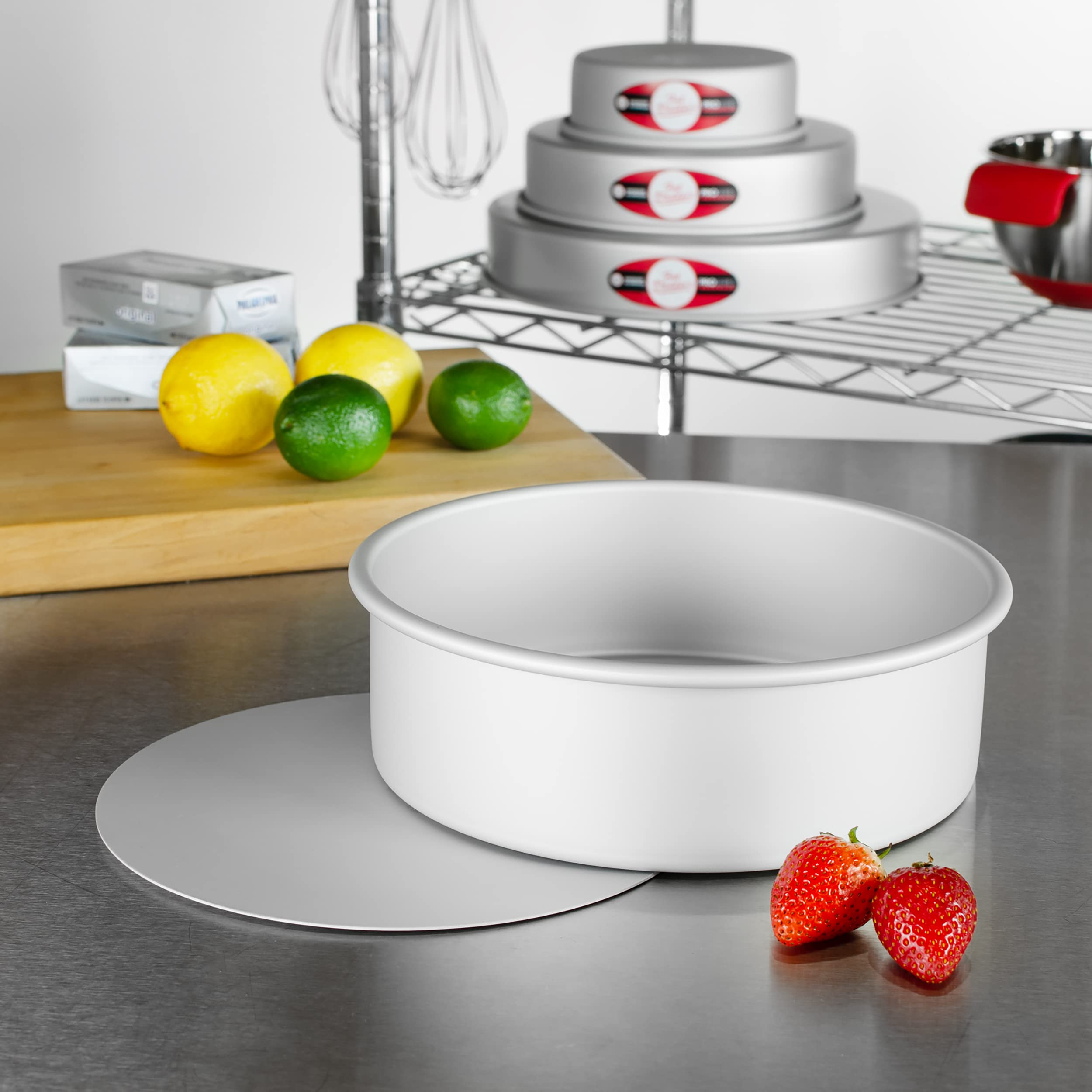 Fat Daddio'S Pcc-93 Anodized Aluminum Round Cheesecake Pan, 9 X 3 Inch