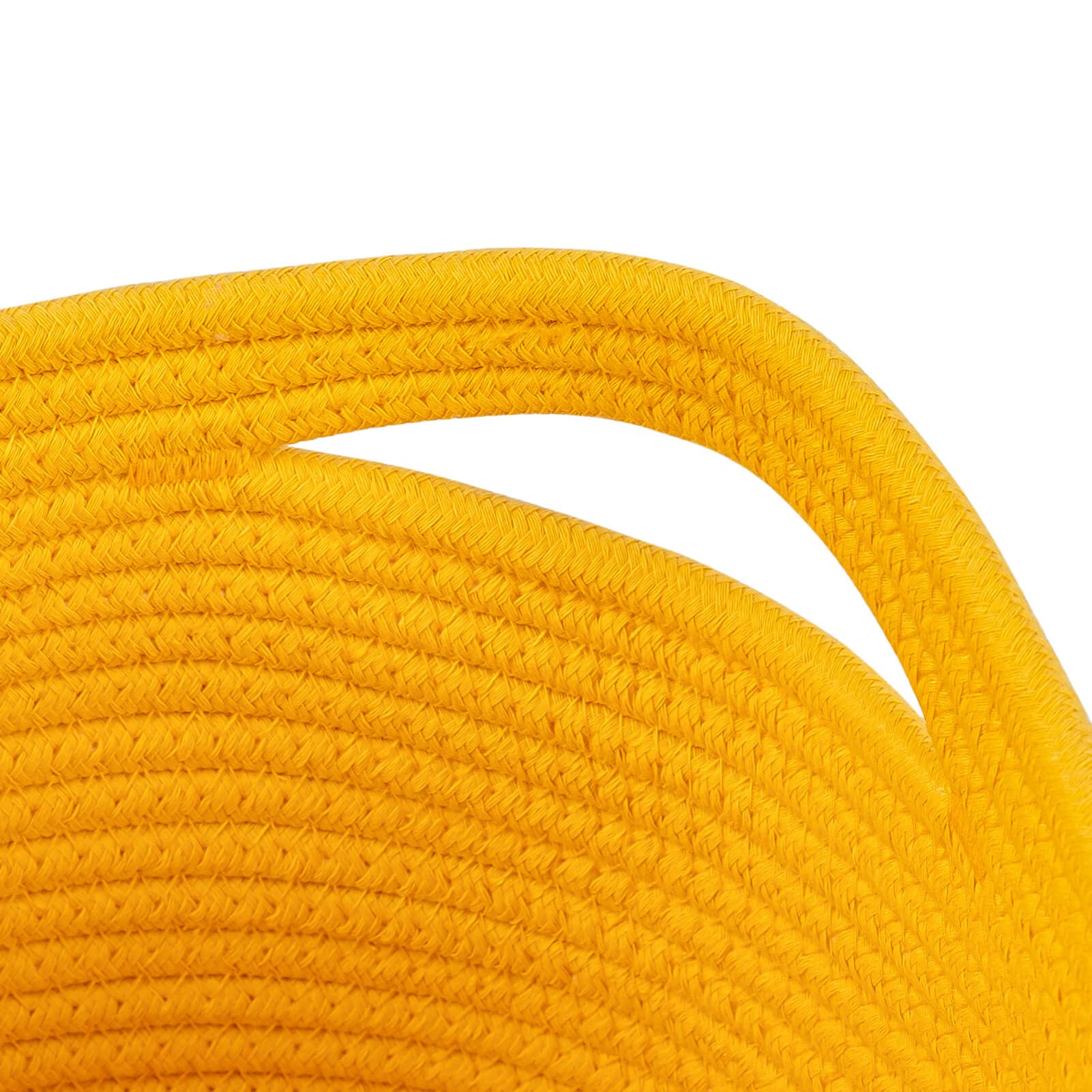 CubesLand Yellow Baskets for Shelves Storage/Organizing Cube Shelf Closet Storage Baskets Bins Set 3 Long-lasting &Skin-friendly Toy Storage Basket Bin Stylish Room Decor Basket Cotton Rope Basket
