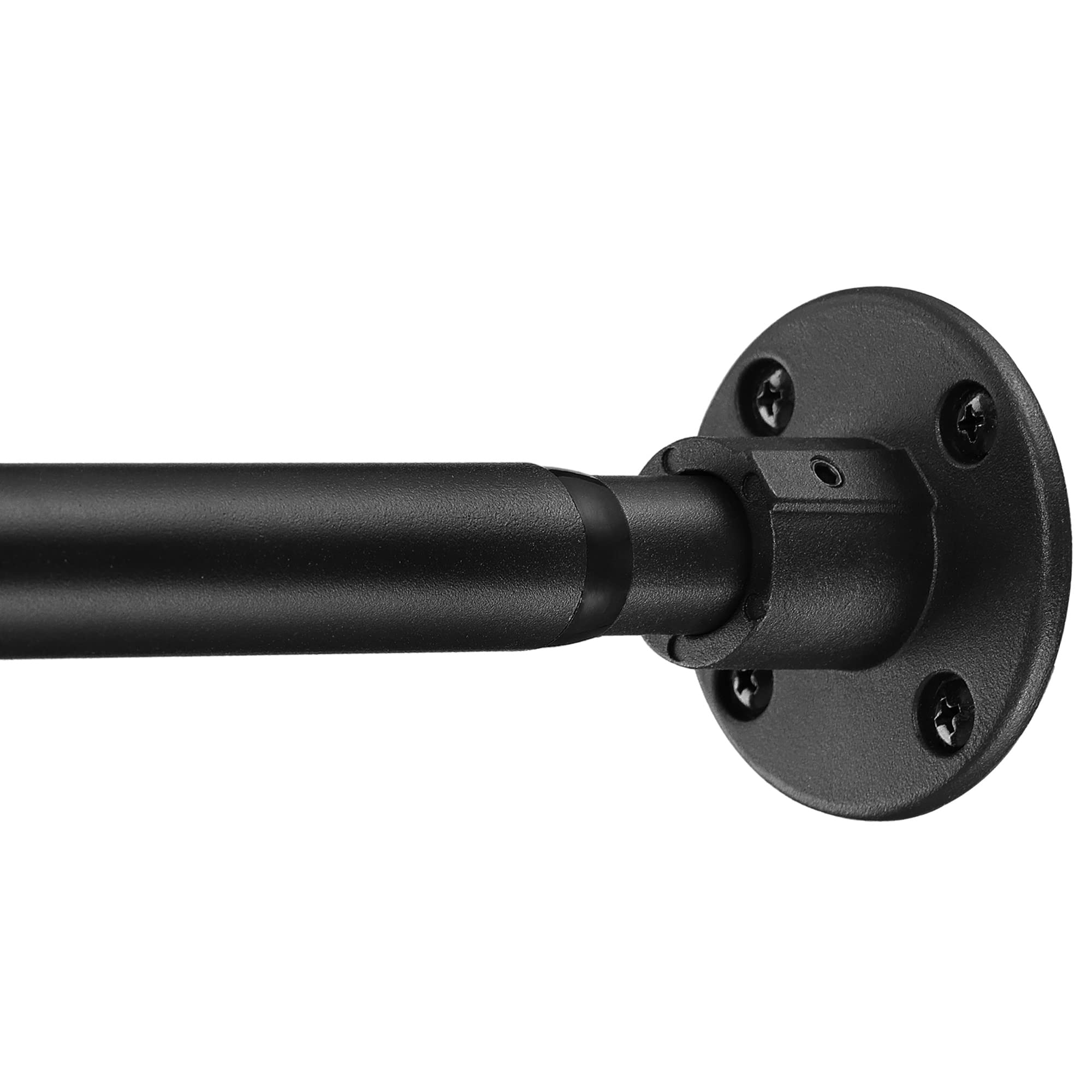 Hanging Closet Rod - 30-50Inches Space Saving Closet Rod Extender Hanging - Black Adjustable Clothes Hanging Bar, Stainless Stee