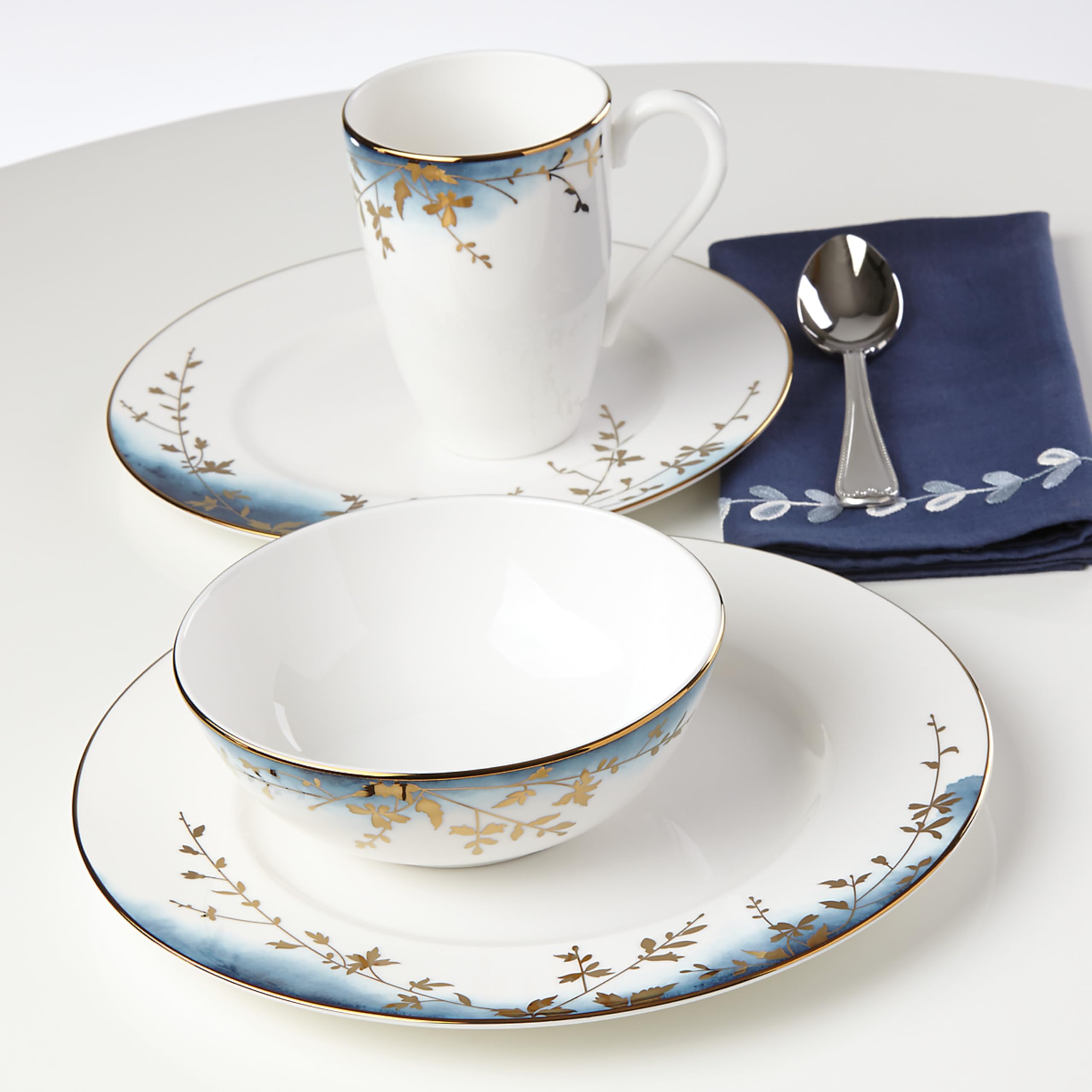 Lenox Highgrove Park 4-Piece Place Setting, 5.00 LB, Blue