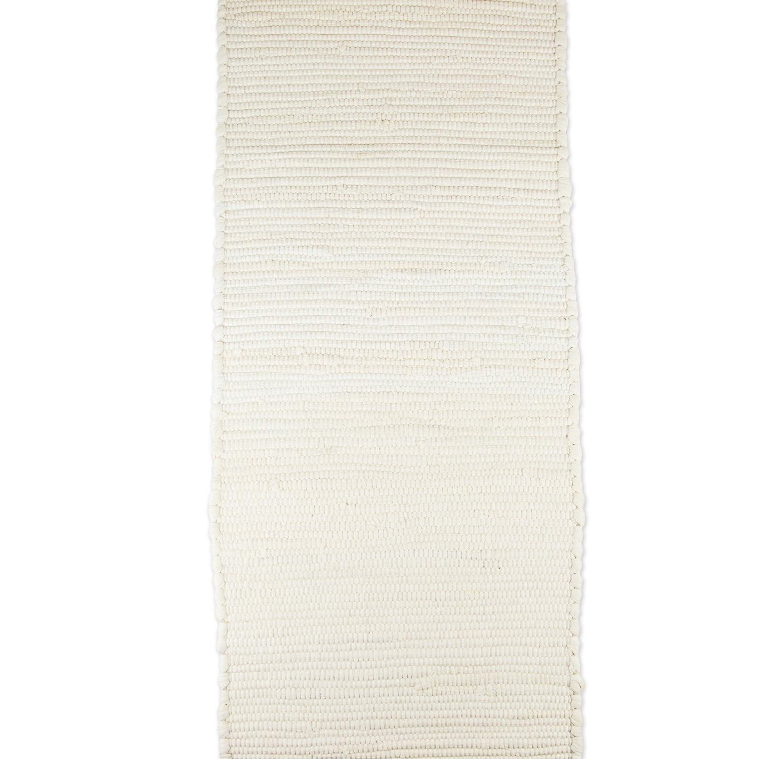 Dii Handmade Chindi Tabletop, Reversible And Machine Washable, Table Runner, 14X72, Natural