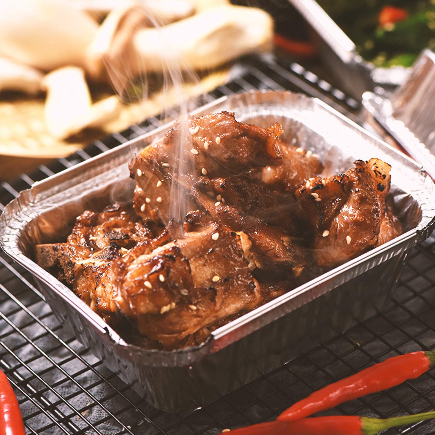 Waytiffer Loaf Pans [50 Pack] 2Lb Heavy Duty Disposable Aluminum Foil Premium Bread Tins Standard Size - 8.5'' X 4.5'' X 2.5'' P