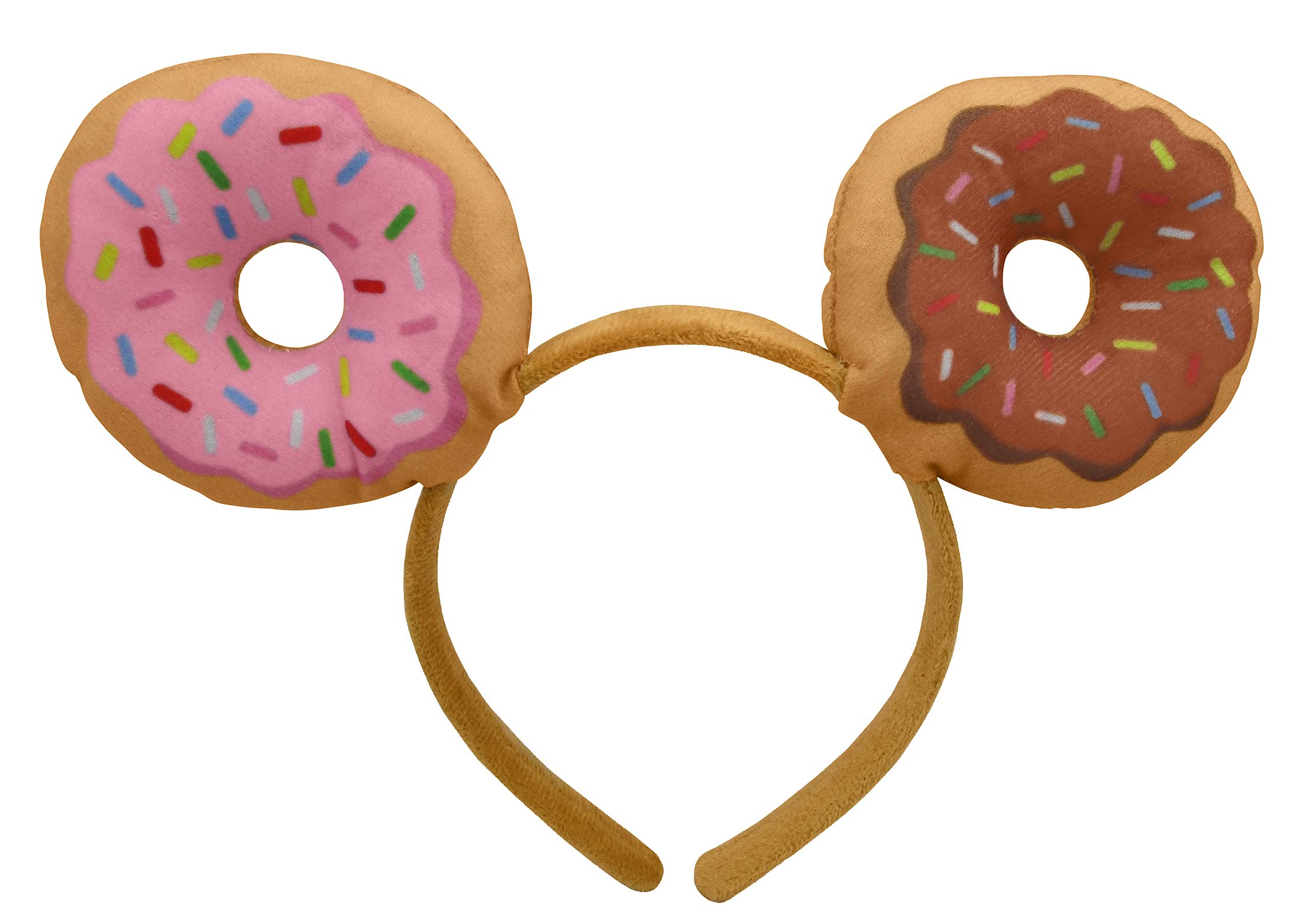 Nicky Bigs Novelties Unisex Adults Donut Food Costume Headband - Doughnut Party Favors, One Size