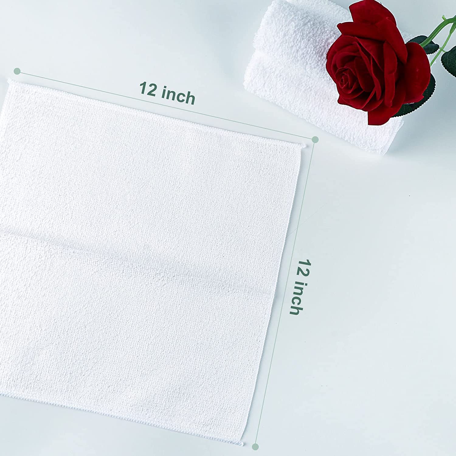 Orighty Microfiber Washcloths Towels Set 50 Pack  Highly Absorbent and Soft Feel Face Cloths  Multi-Purpose Wash Cloths for Bathroom  Hotel  Spa  and Gym  12x12 Inch