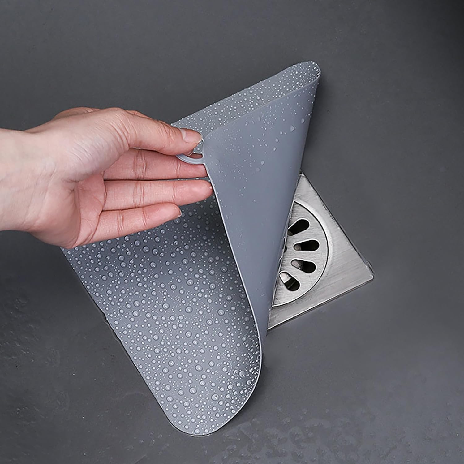 2 Pieces 6 X 6 Inch Silicone Tub Stopper Floor Drain Cover Sewer Anti-Odor Mat Deodorizing Drain Plugs For Kitchen,Bathroom And