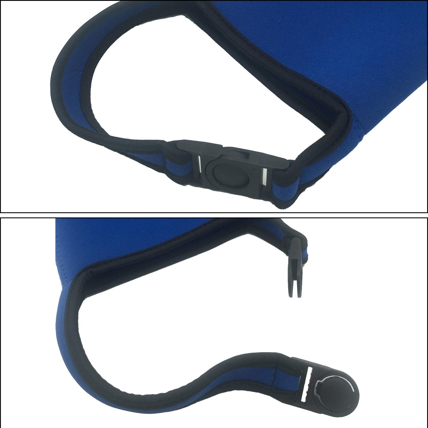 4 Pack Tumbler 30Oz Carrier Holder Pouch For 30 Oz Insulated Tumbler Coffee Cup, Neoprene Sleeve With Carrying Handle(Black,Blue