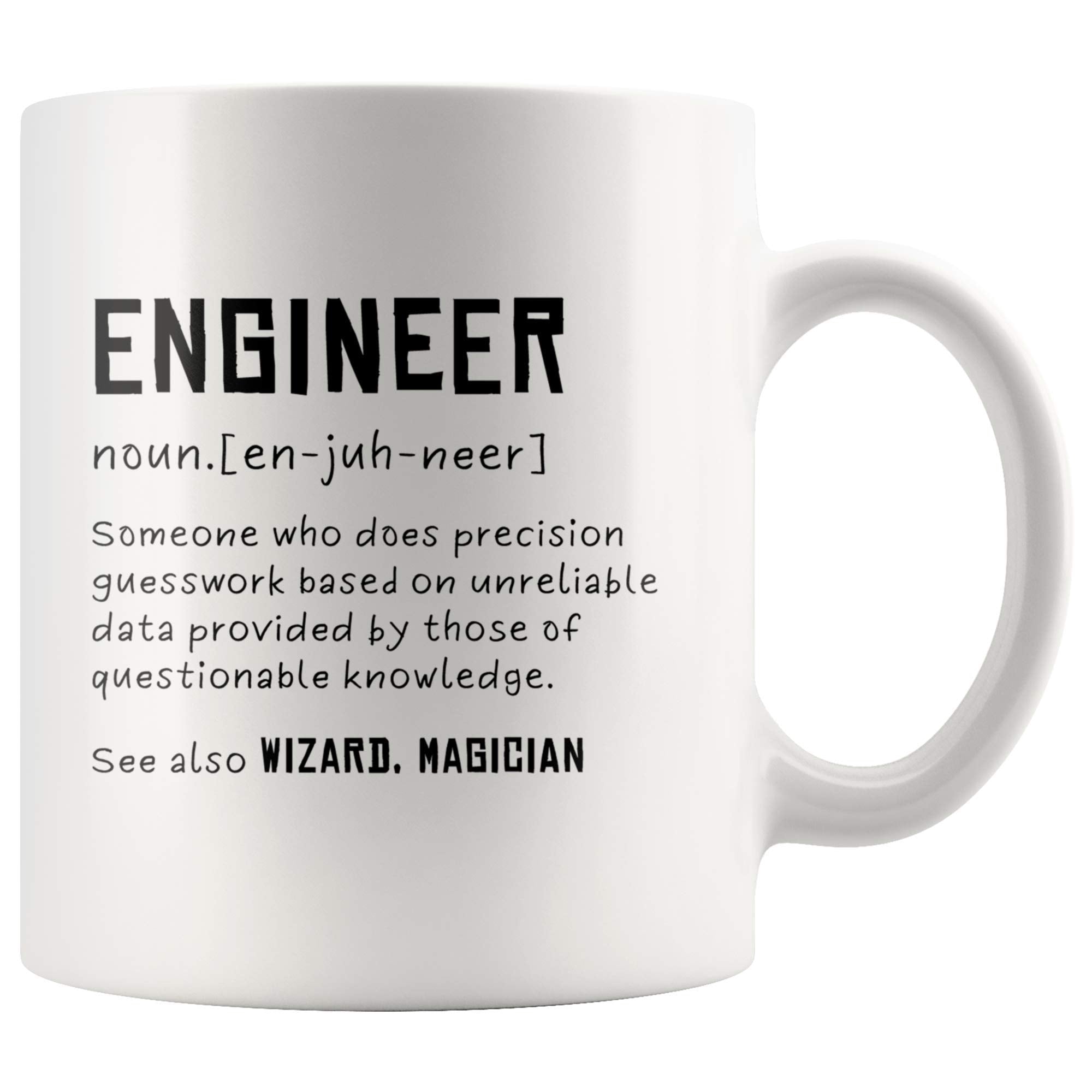Engineer Definition Someone Who Does Precision Funny Engineer Gifts For Engineer Student And New Licensed Passer Coffee Mug (11
