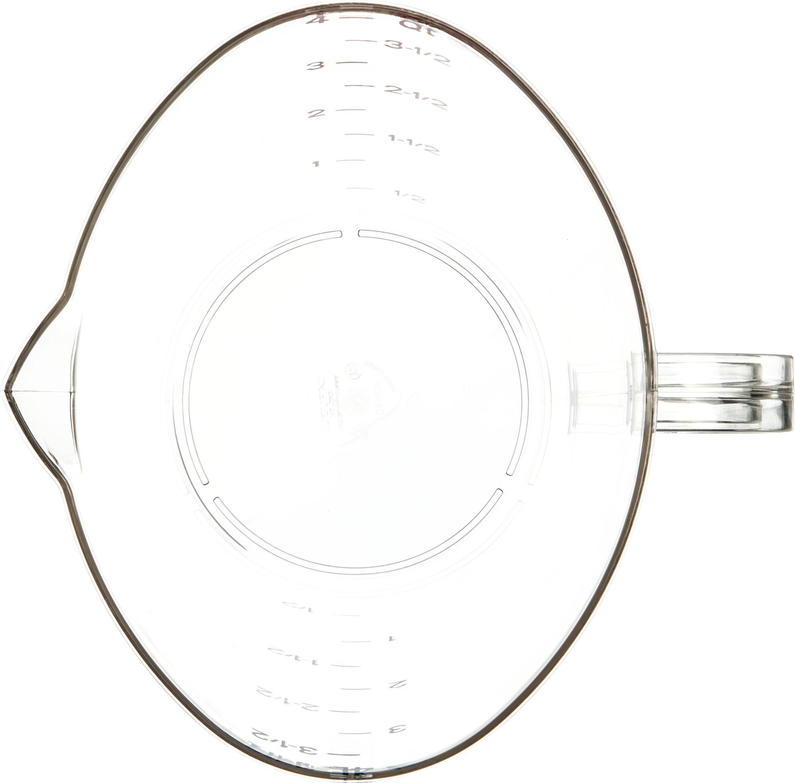 Carlisle FoodService Products 4314507 Commercial Plastic Measuring Cup  1 Gallon  Clear