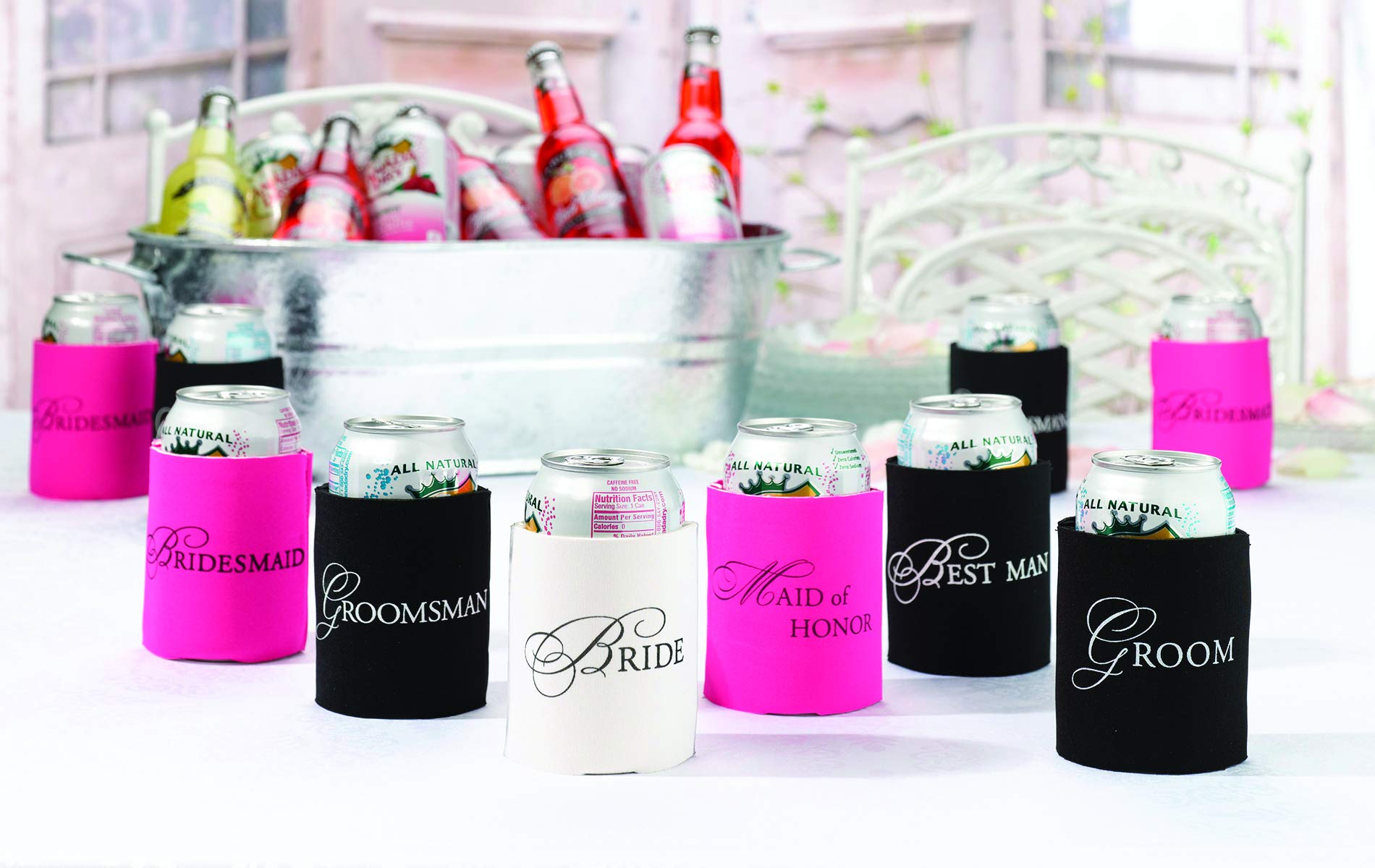 Lillian Rose Bridesmaid Can Cup Cozy Wedding Party Gift, Pink