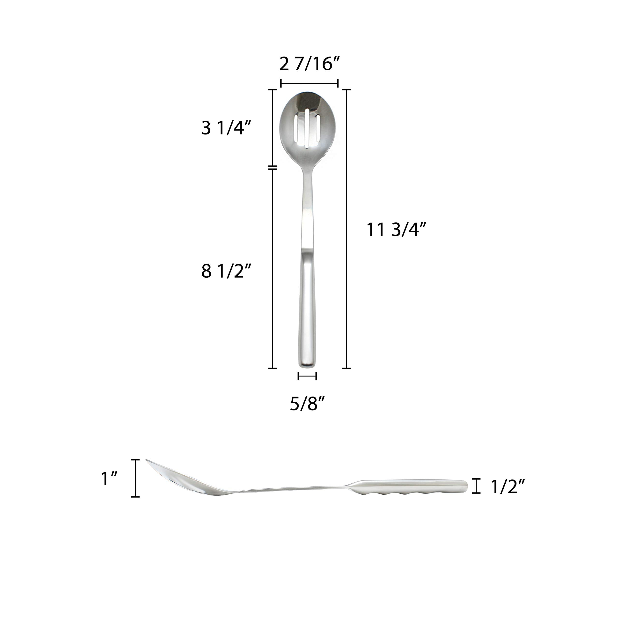 Thunder Group Slbf002 Slotted Serving Spoon, 12-Inch