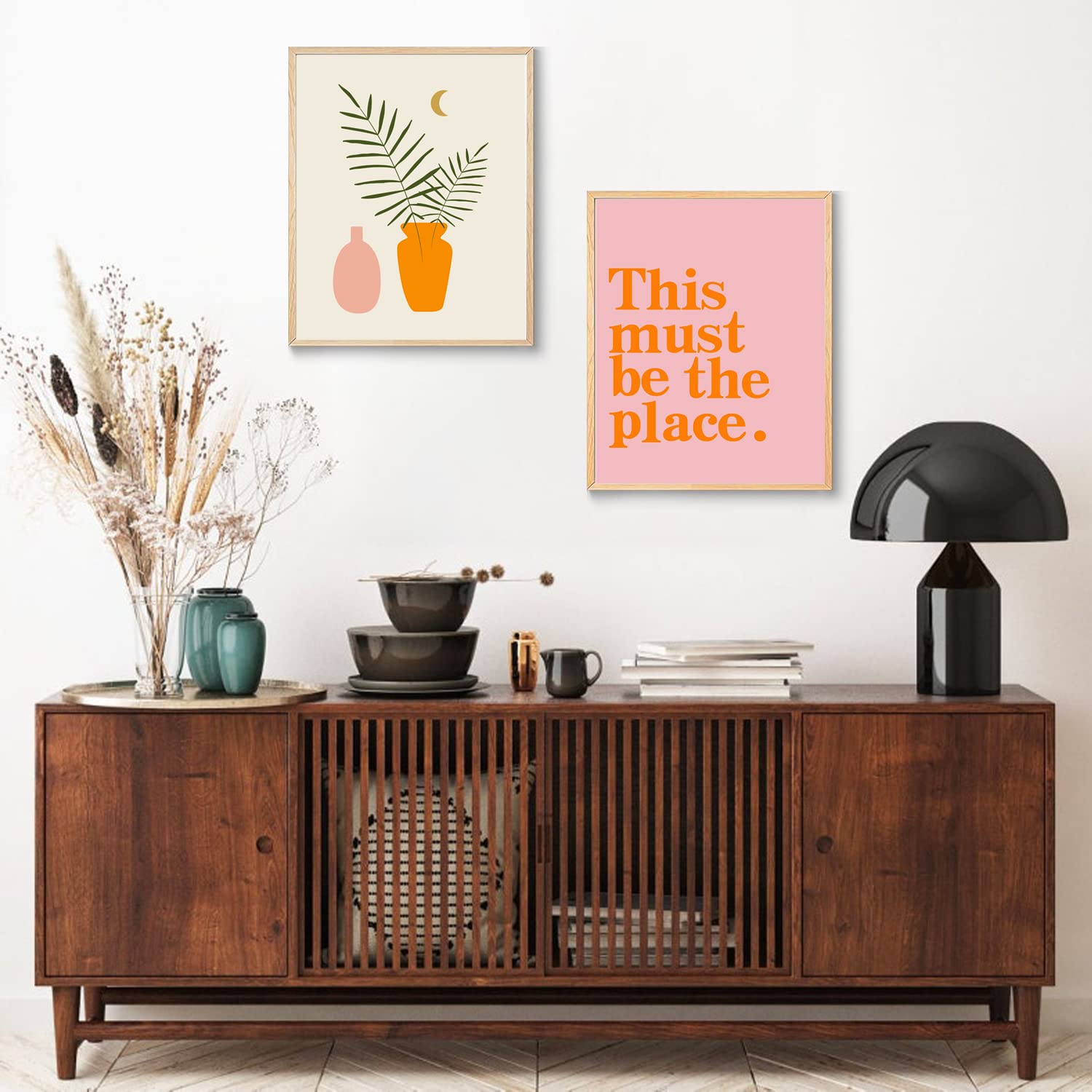 Xbygimi Matisse Wall Art And Boho Wall Prints Unframed, Minimalist Aesthetic Images Decor, Pink Print Set, Orange Posters For Ro