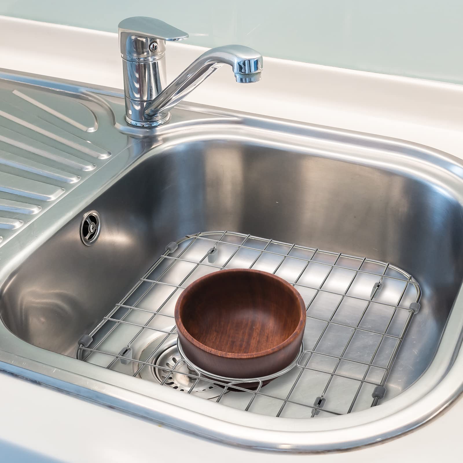 30 Pieces Kitchen Sink Rack Rubber Feet For Kitchen Sink Grid 30 Pieces Transparent Bumpers Sink Protectors For Kitchen Sink Sin