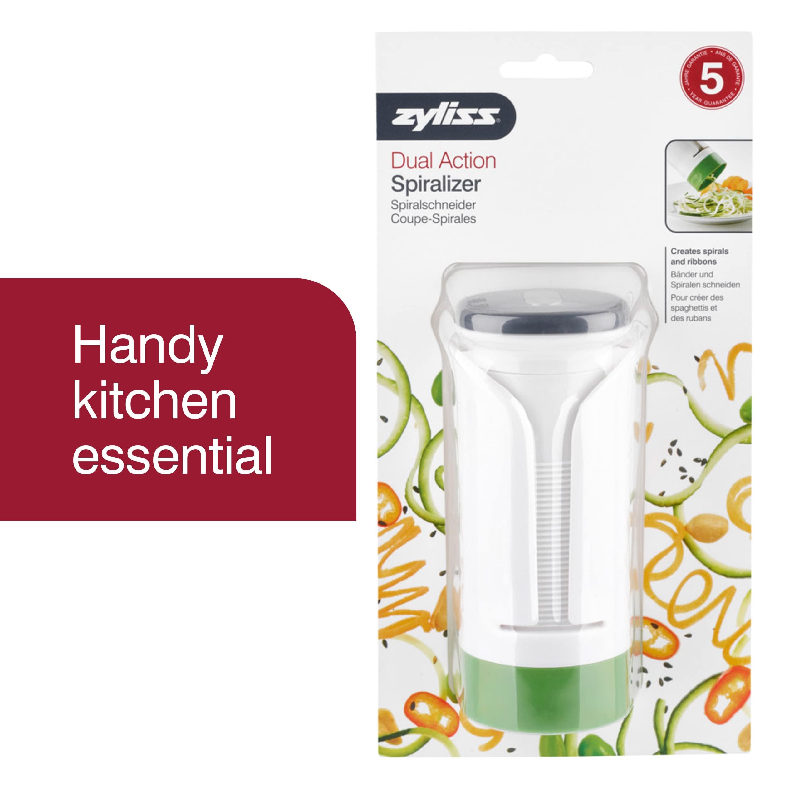 Zyliss Spiralizer - Vegetable Spiralizer & Slicer - Kitchen Tool & Gadget For Cooking - Manual Vegetable Slicer - Dishwasher Saf