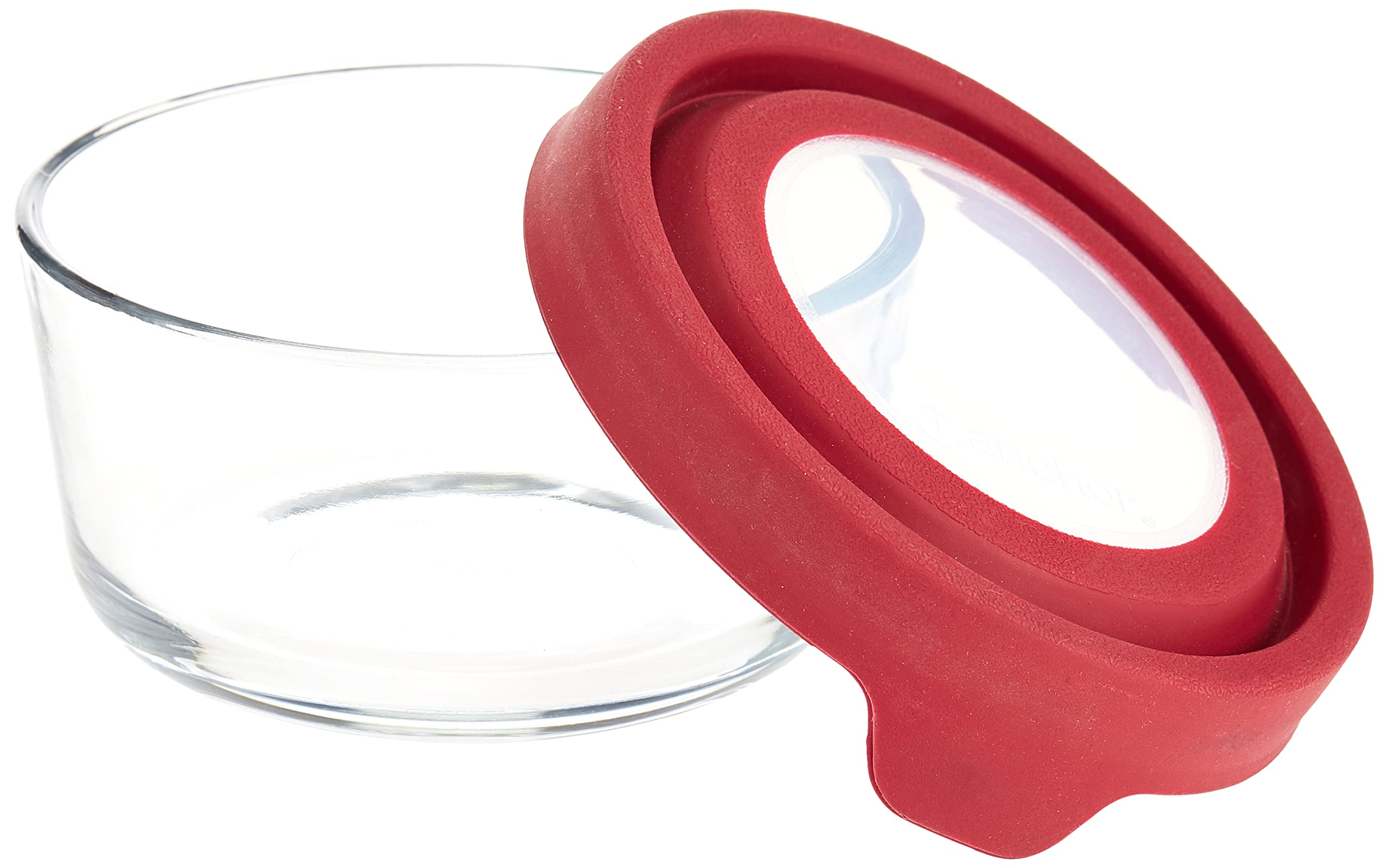 Anchor Hocking TrueSeal Glass Food Storage Container with Airtight Lid  Cherry  2 Cup 91844AMZ