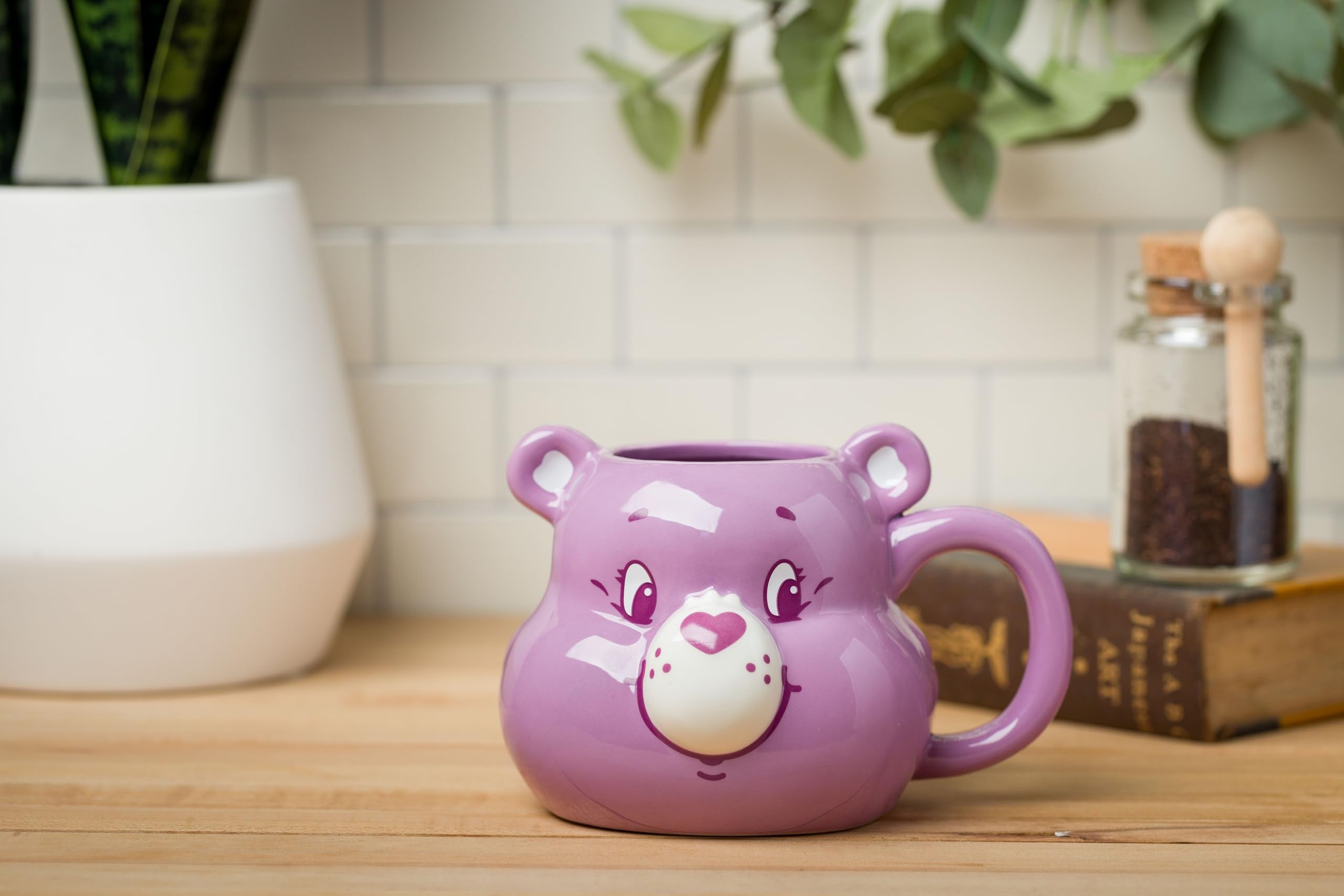 Silver Buffalo Care Bears Ceramic 3D Sculpted Mug Featuring Share Bear, 20 Ounces