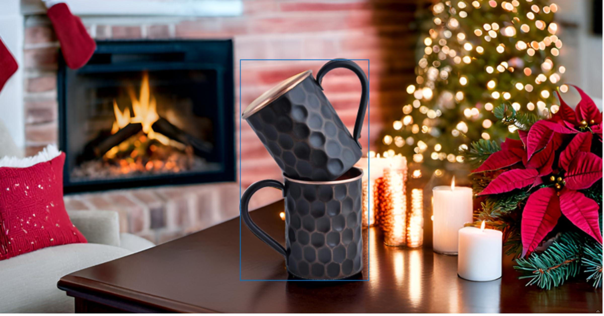 STAGLIFE 16 Oz Black Moscow Mule Pure Copper Mugs, Genuine Real Copper Cups for Drinking Moscow Mules, Food Safe Handcrafted Sol