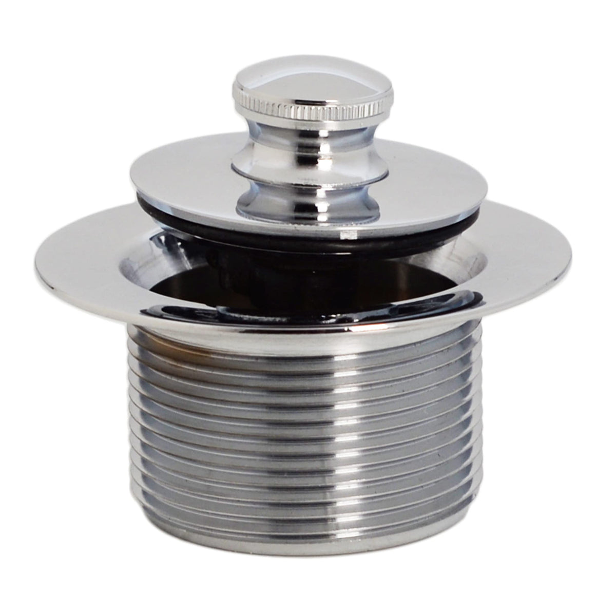 Westbrass 1-1/2'' Npsm (1-7/8''-11.5 Unc-2A) Coarse Thread Twist & Close Bath Drain Plug, Chrome, 79438Cp-Z