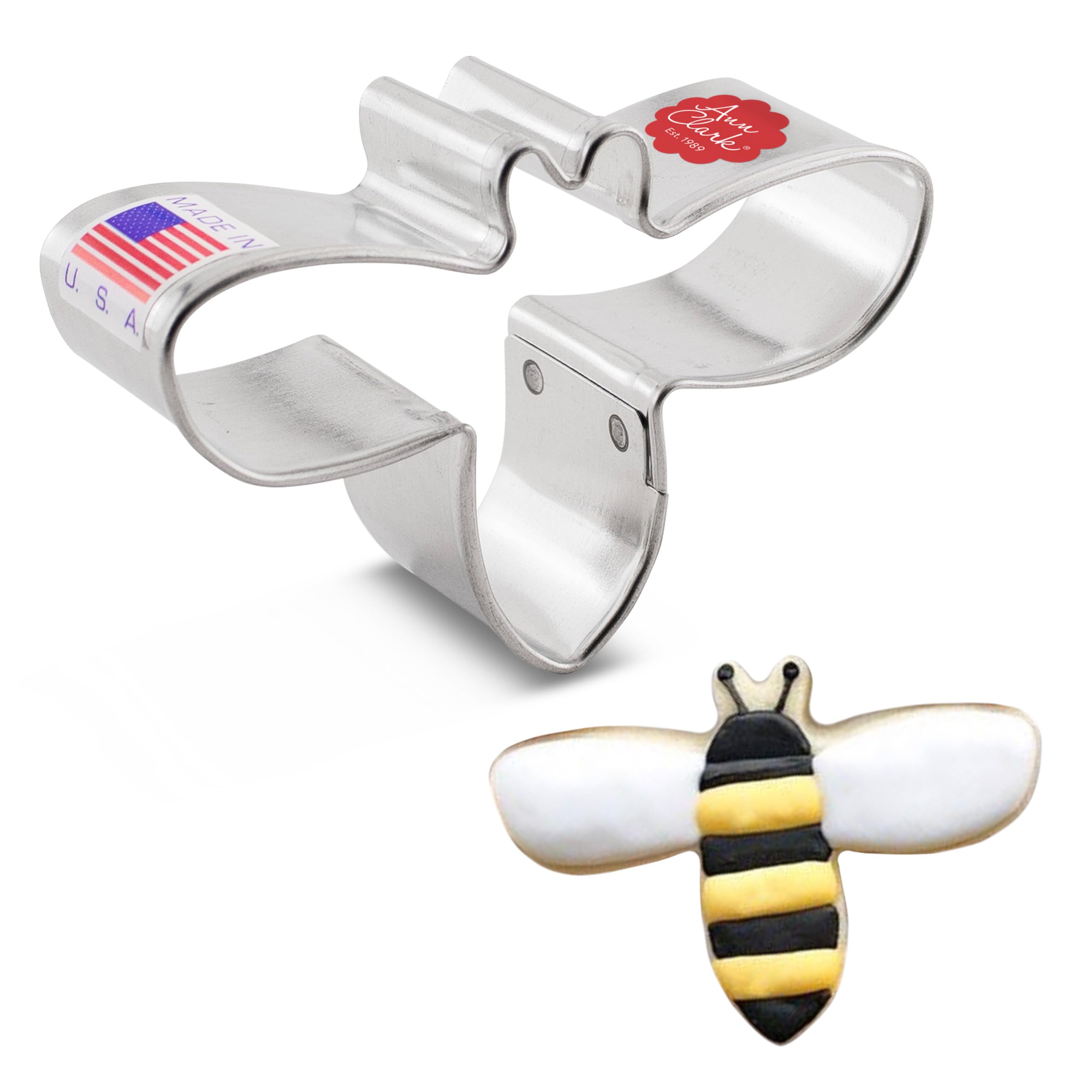 Bee Cookie Cutter 2.75'' Made In Usa By Ann Clark