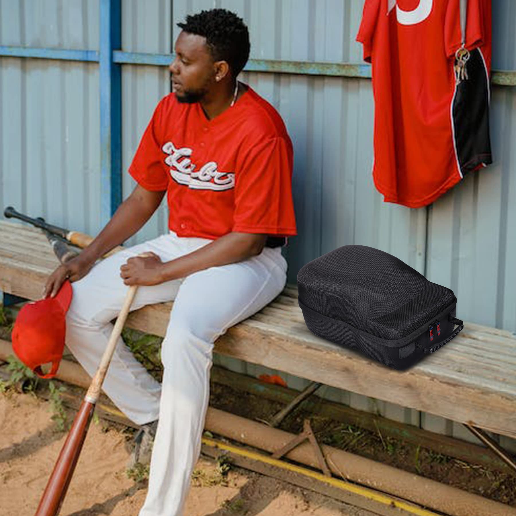Khanka Hard Storage Carrying Case Compatible With Baseball Caps This Organizer Holder Protects Up To 8 Hats (Grey)