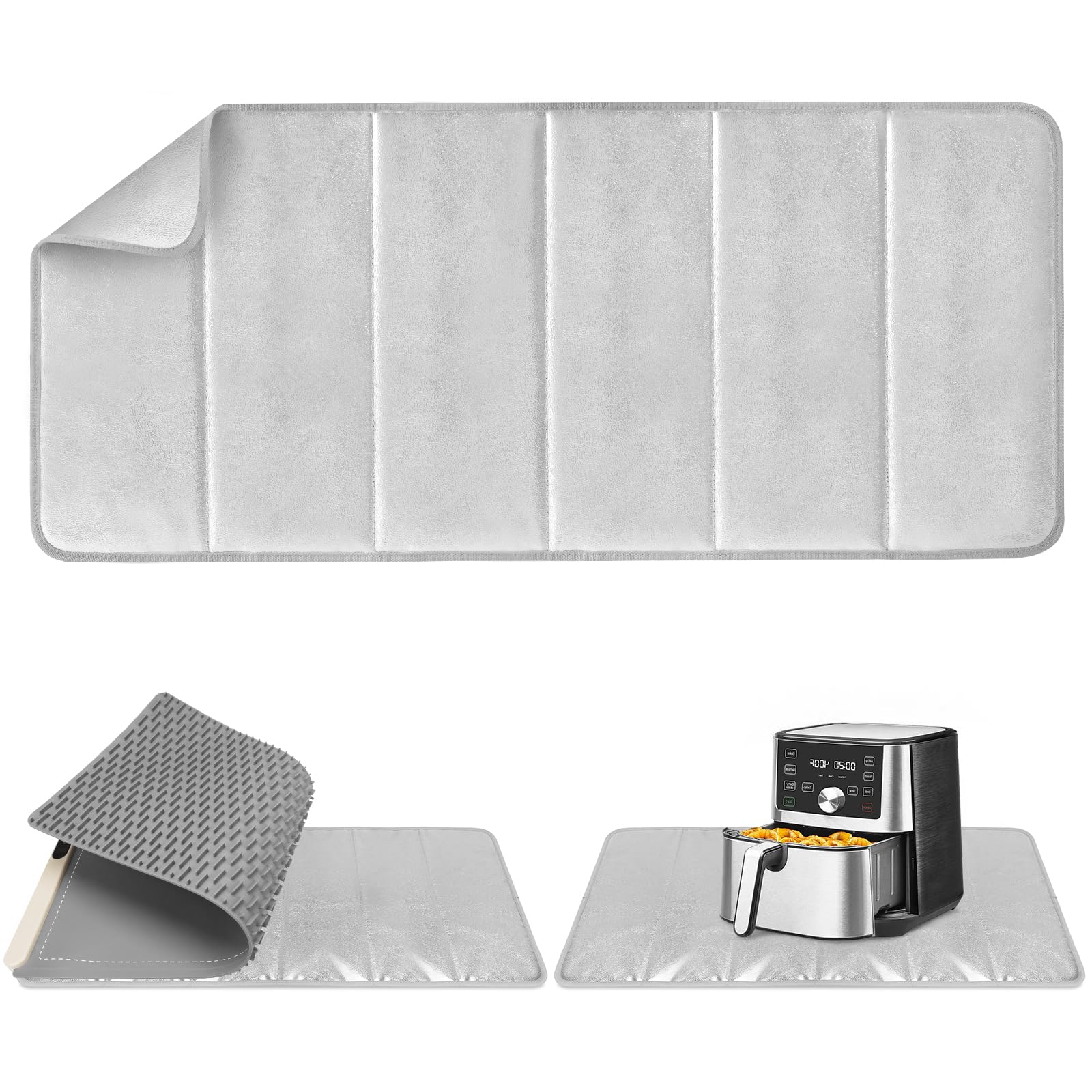 FYY Heat-resistant Mat for Food Warming Mats - 35.4  15.4 inch Tables Protected, Up to 50% Temperature Block, Foldable and Space