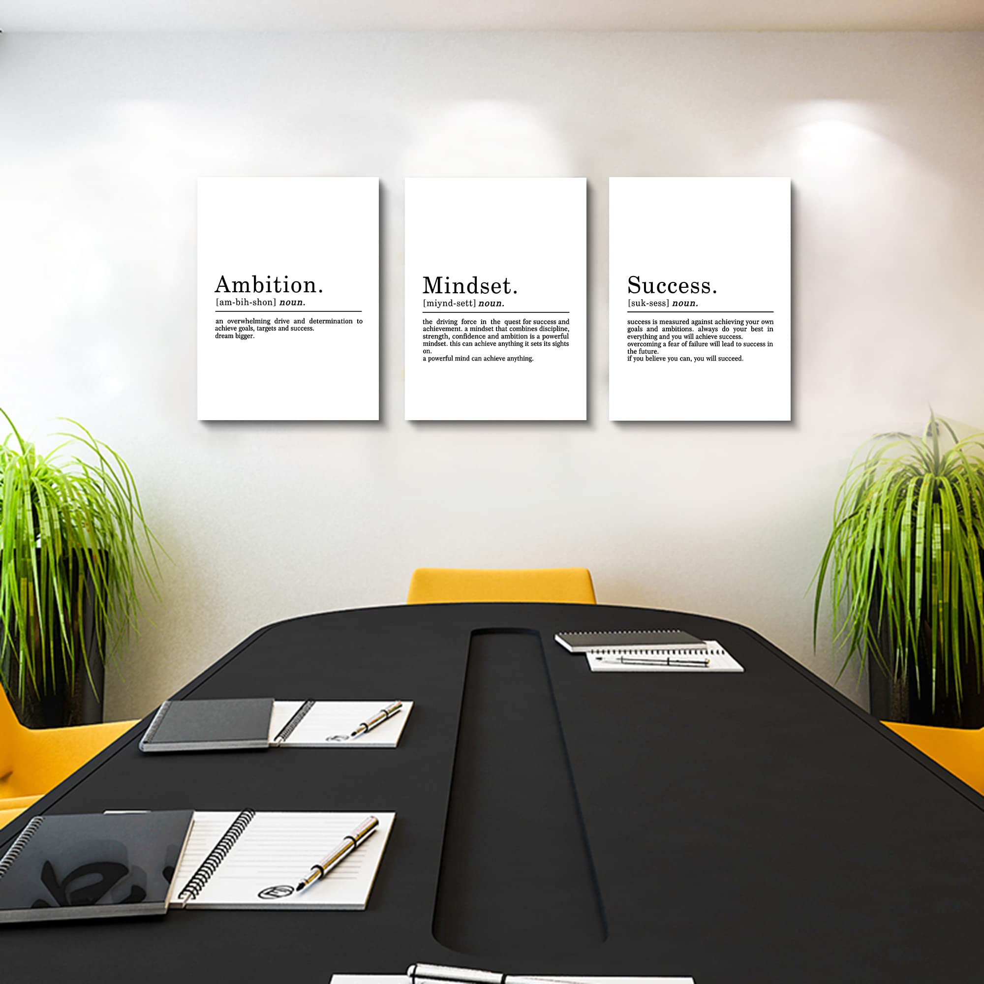 Inspirational Canvas Painting Wall Art -Ephany Art - Mindset Quotes Prints, Ambition Letters Poster, Motivational Wall Art, Succ