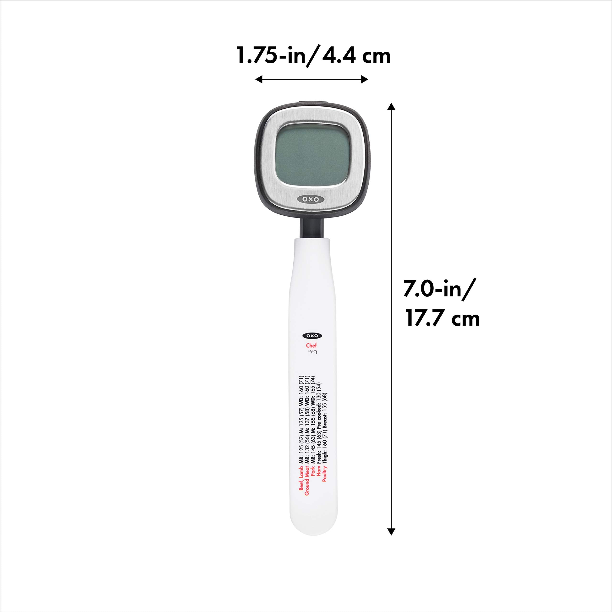 Oxo Good Grips Chefs Precision Digital Instant Read Thermometer, Black