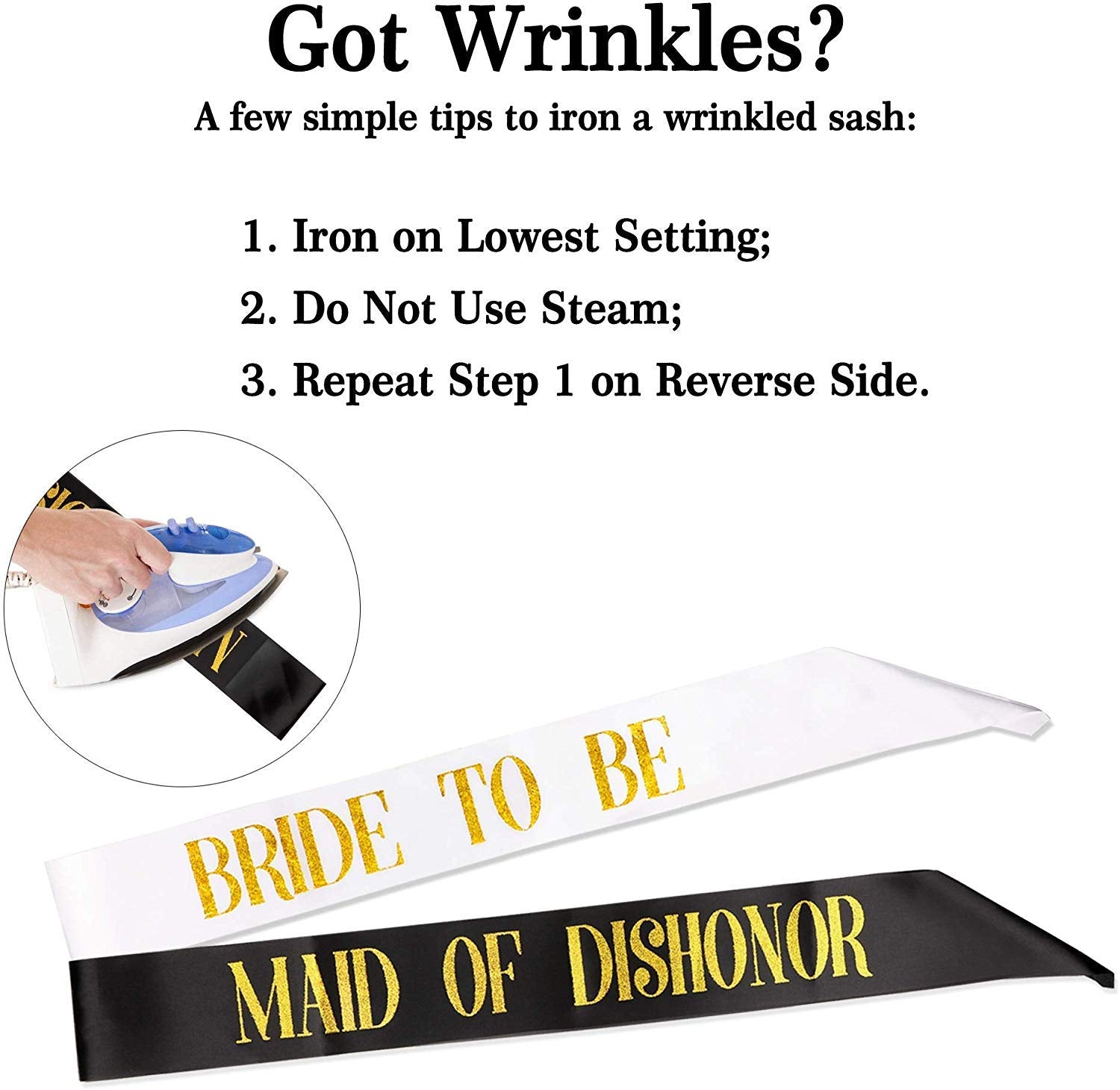 Phogary Bachelorette Sashes For Bridal Party (12 Pack) - 11 Black Team Bride Sashes With 1 White Bride To Be Sash