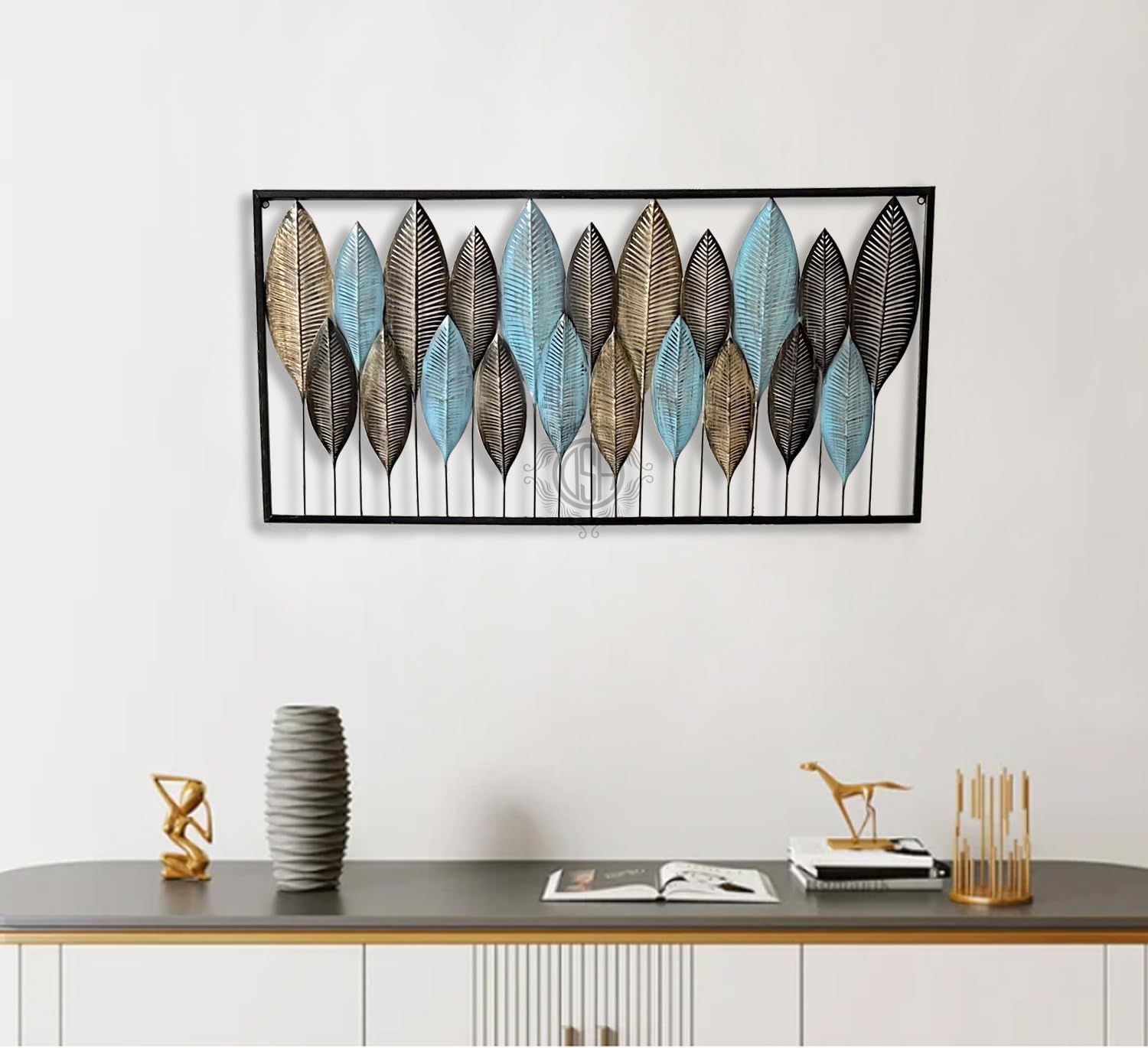 Dsh Crafting Your Curiosity Metal Wall Deco Multi Color (40X19 Inch) Wall Hanging Wall Arts For Indoor Home Office Decoration.(W