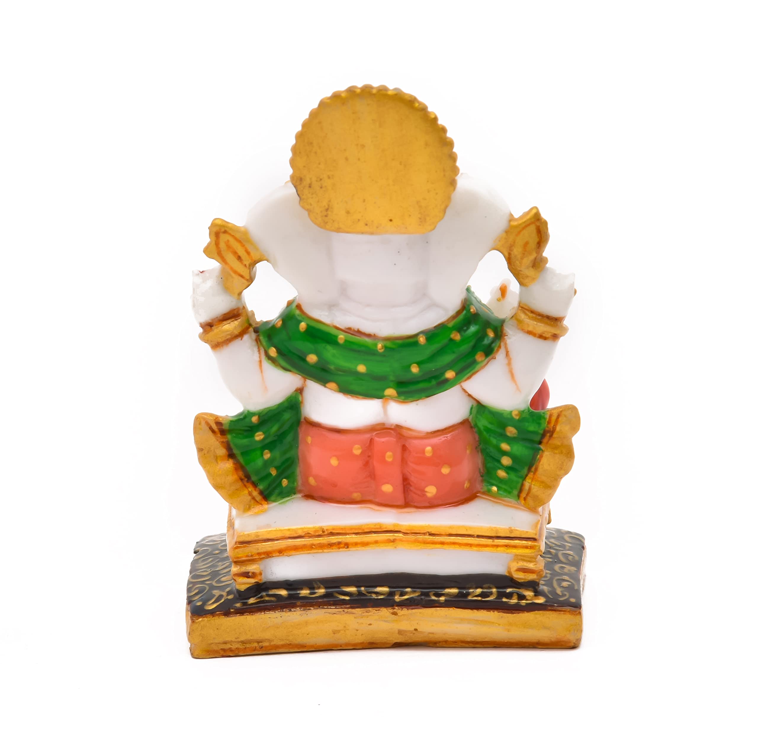 Archna Handicraft Polyresin Lord Ganesha Statue For Pooja Lord Ganesh Murti Idol For Home Office Dcor