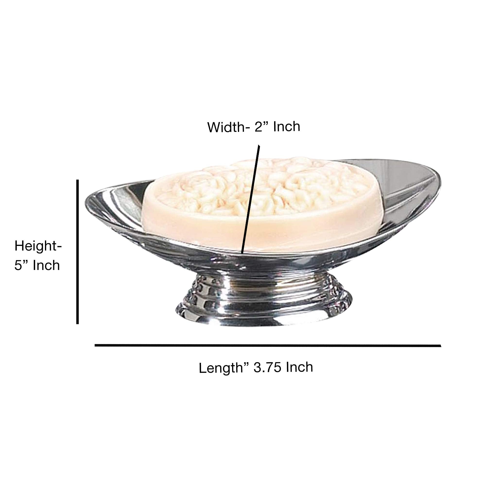 Nu Steel Timeless Soap Dish, Chrome Plated