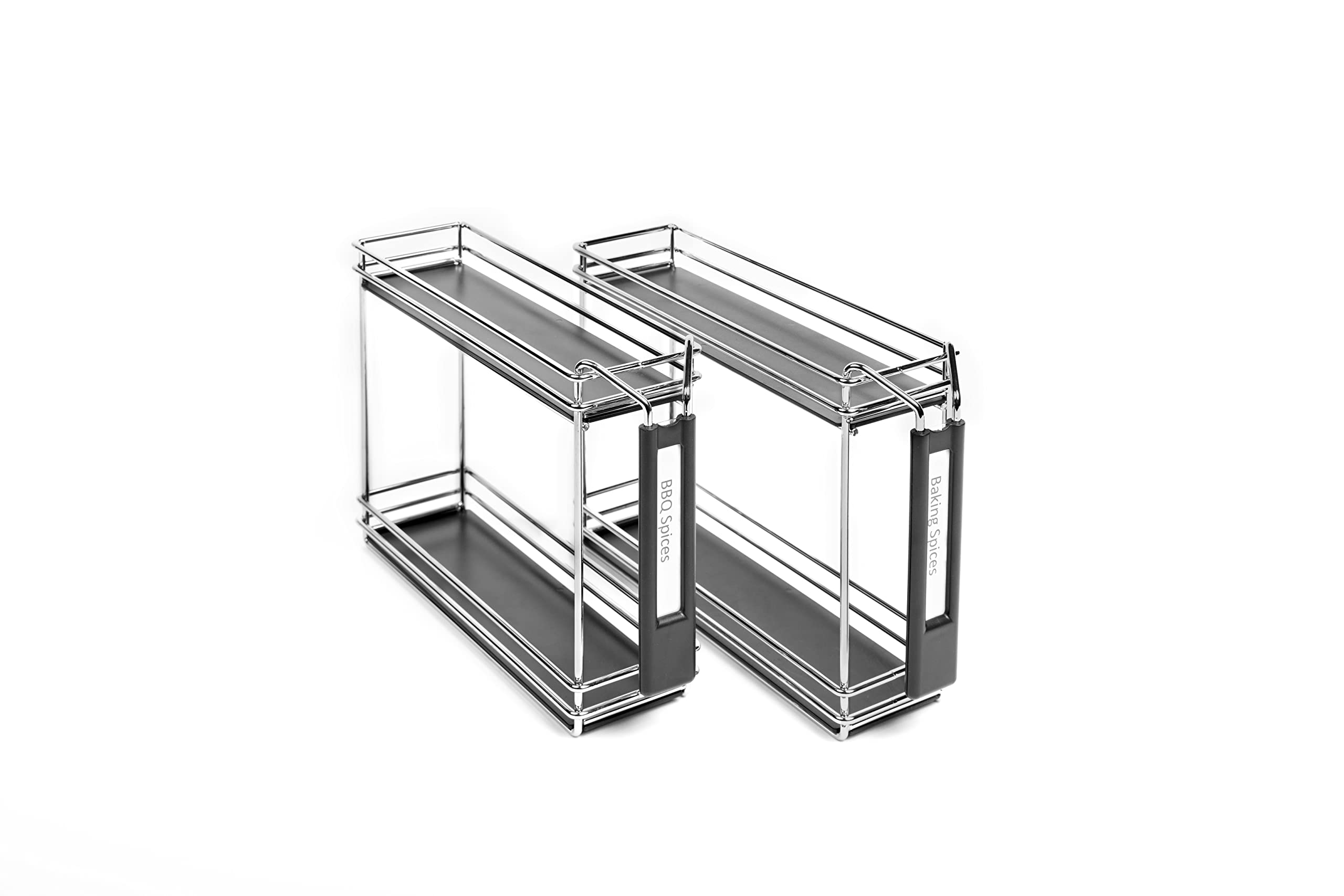 Nifty Solutions Spice Caddy - Set Of Two, Chrome
