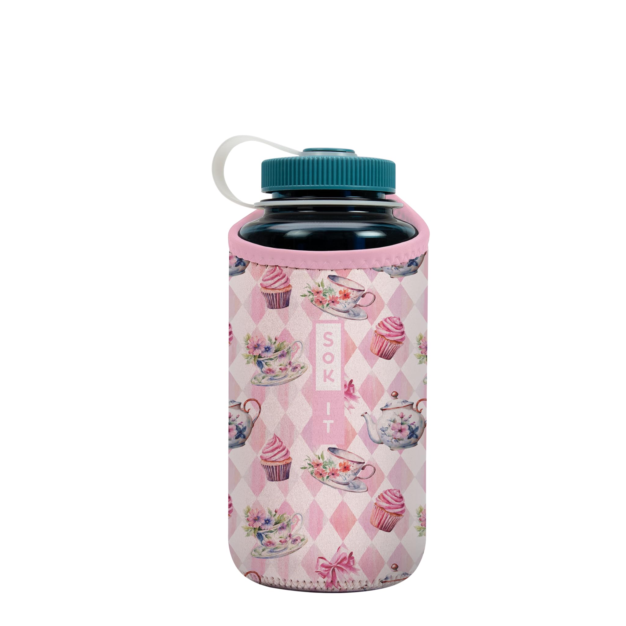 Sok It BotlSok Water Bottle Sleeve Insulated Neoprene Cover (Wonderfully Sweet, Fits 32oz Nalgene)
