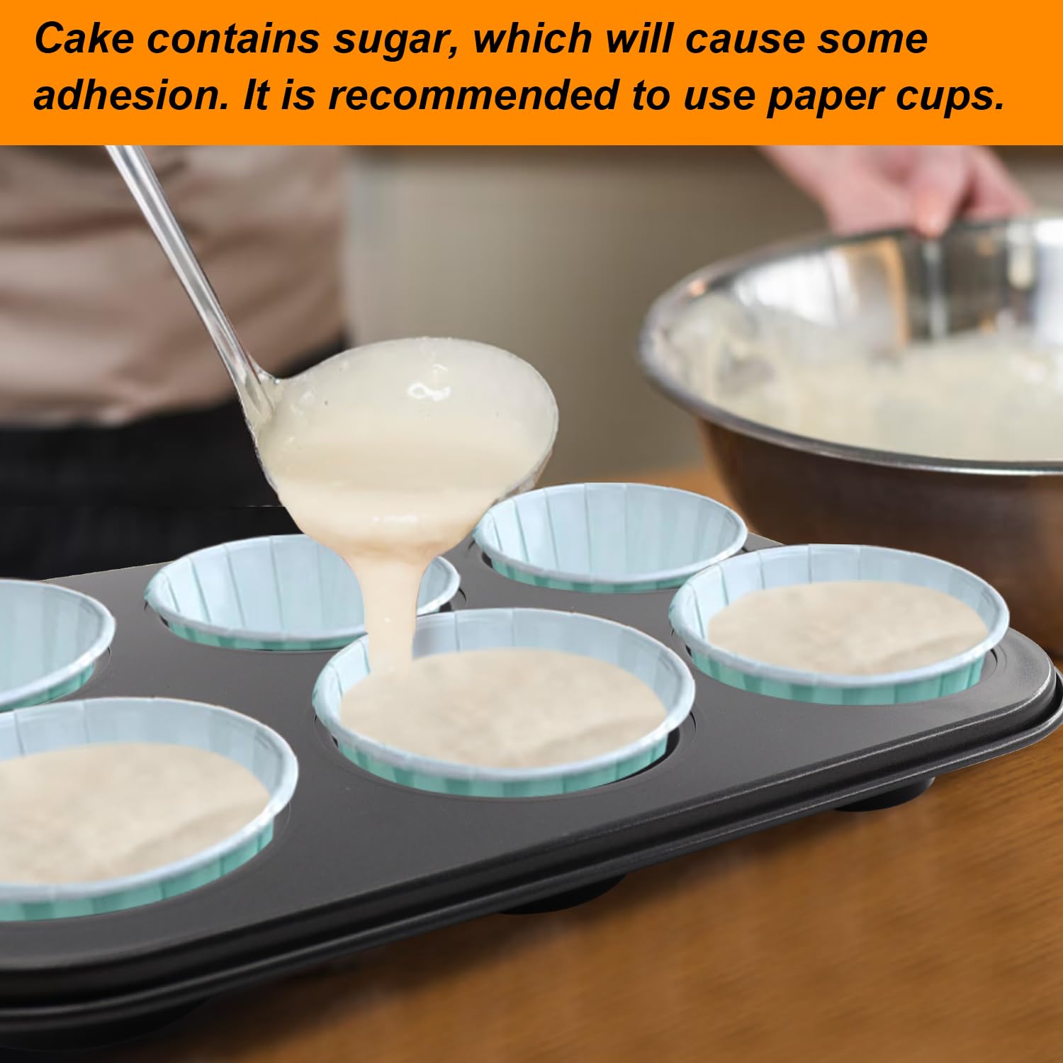 Draongye 2 Packs Round Muffin Baking Pan, Premium Steel Muffin Pan For Baking, Cupcake Tin Cheesecake Pans, Bakeware Muffin Top