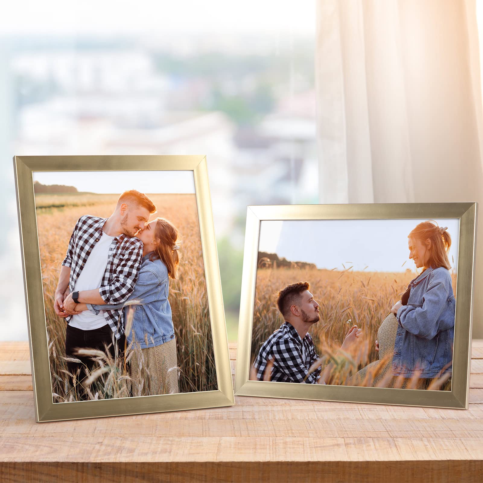 Giftgarden 8.5x11 Picture Frame Gold Set of 12, Multi Modern 8.5 x 11 Frames Bulk for Award Certificate Document Diploma, Wall o